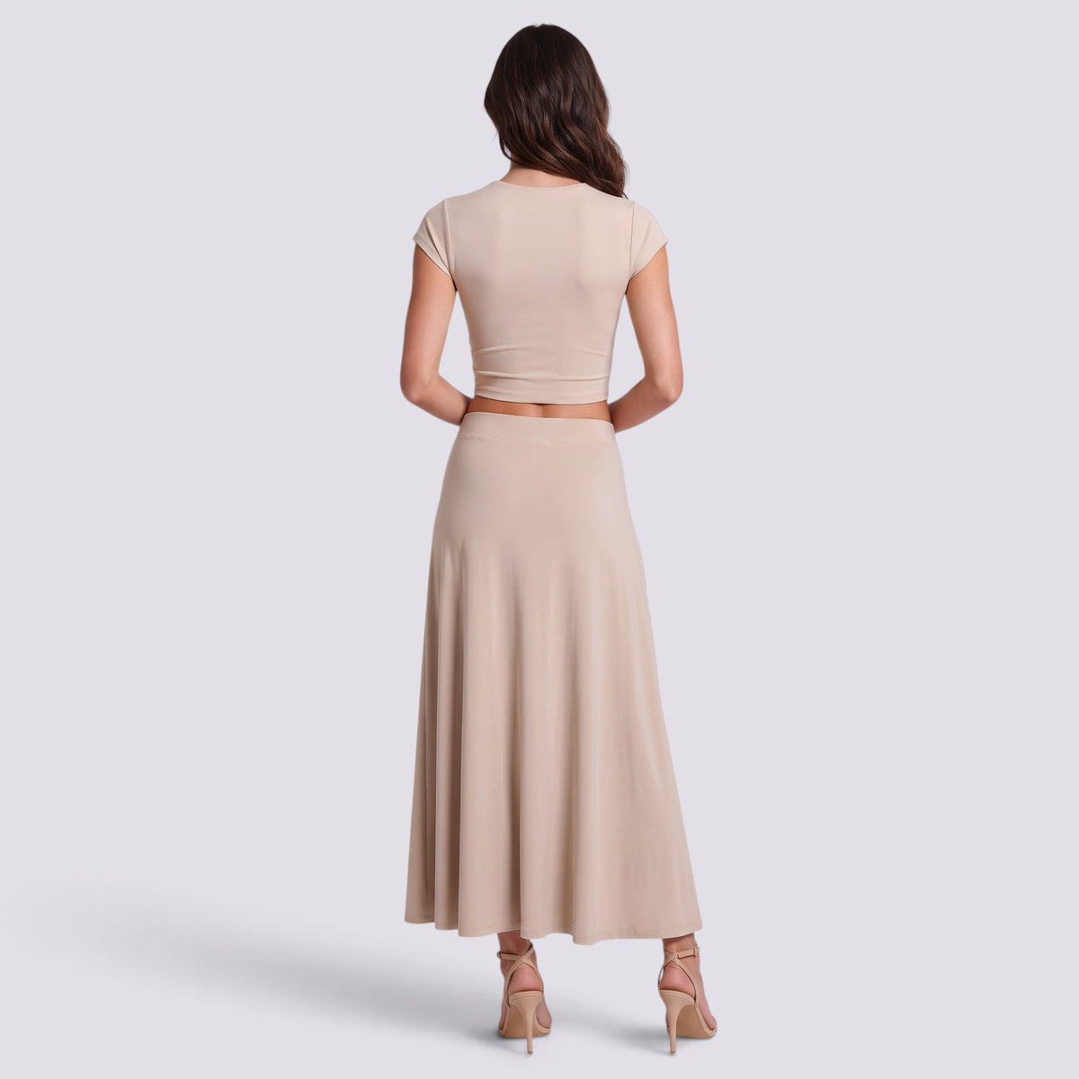 Conjunto de Falda Midi y Top Mujer