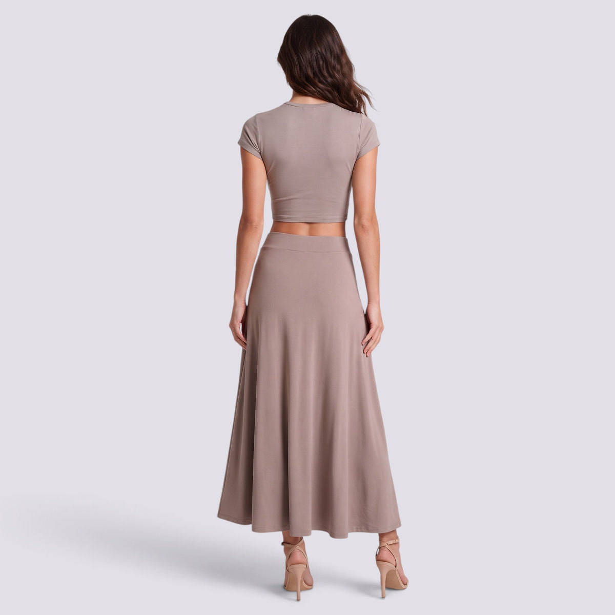 Conjunto de Falda Midi y Top Mujer
