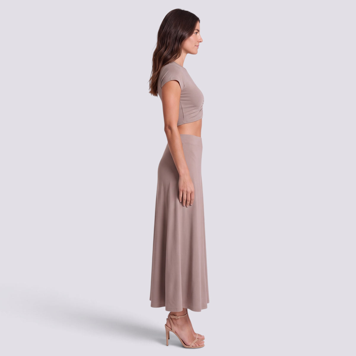 Conjunto de Falda Midi y Top Mujer