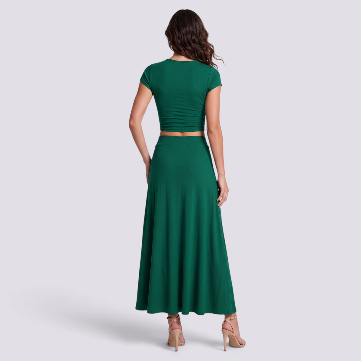 Conjunto de Falda Midi y Top Mujer