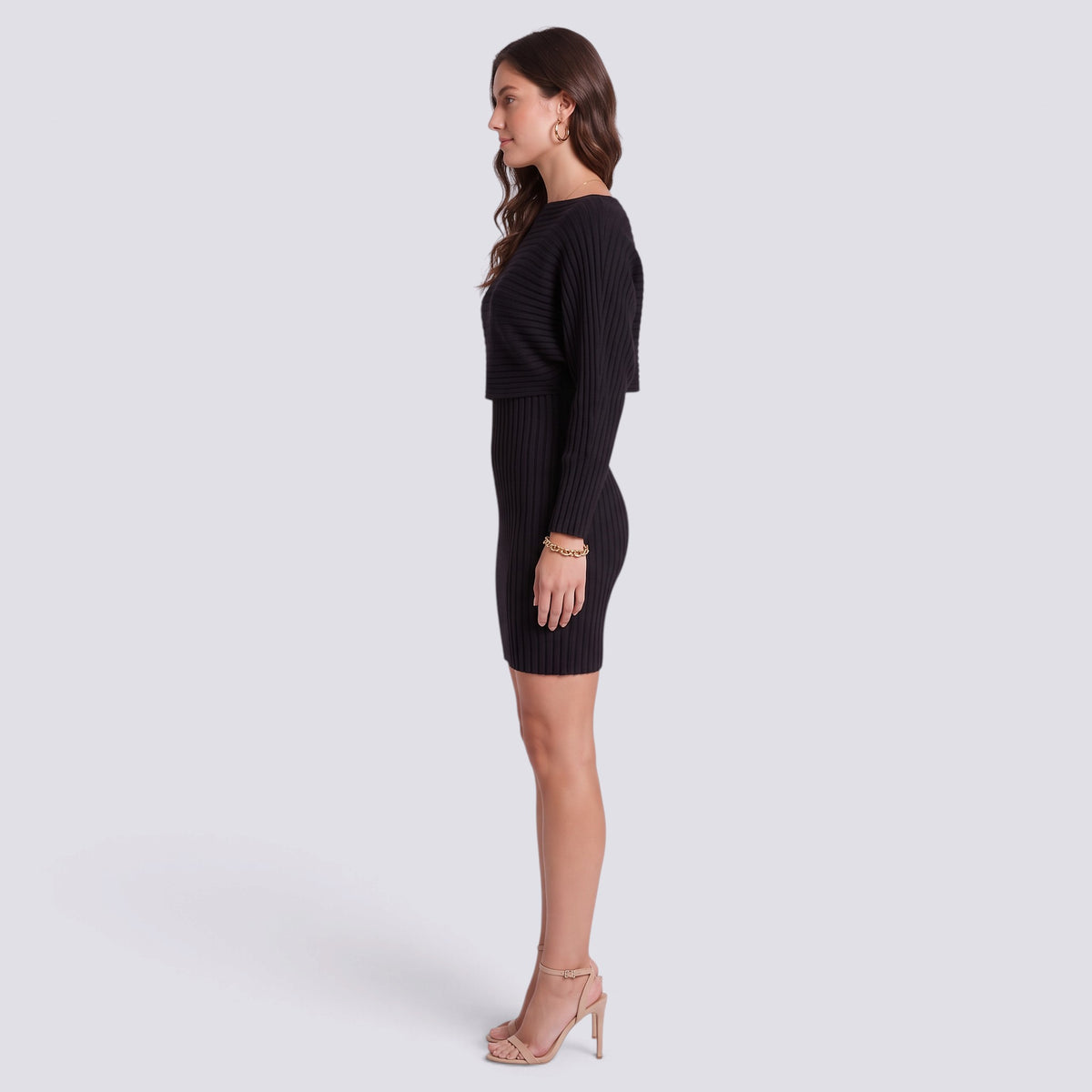 Conjunto Mujer Vestido Midi y Jersey