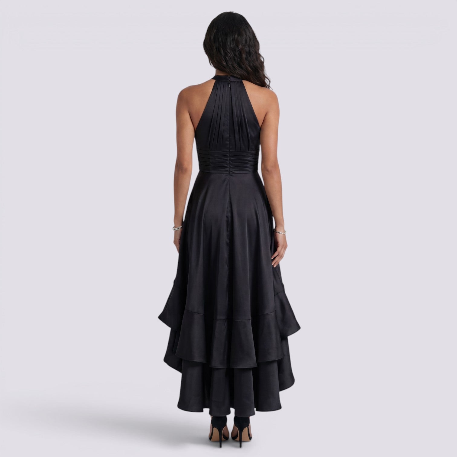 Vestido de Fiesta Satinado Mujer