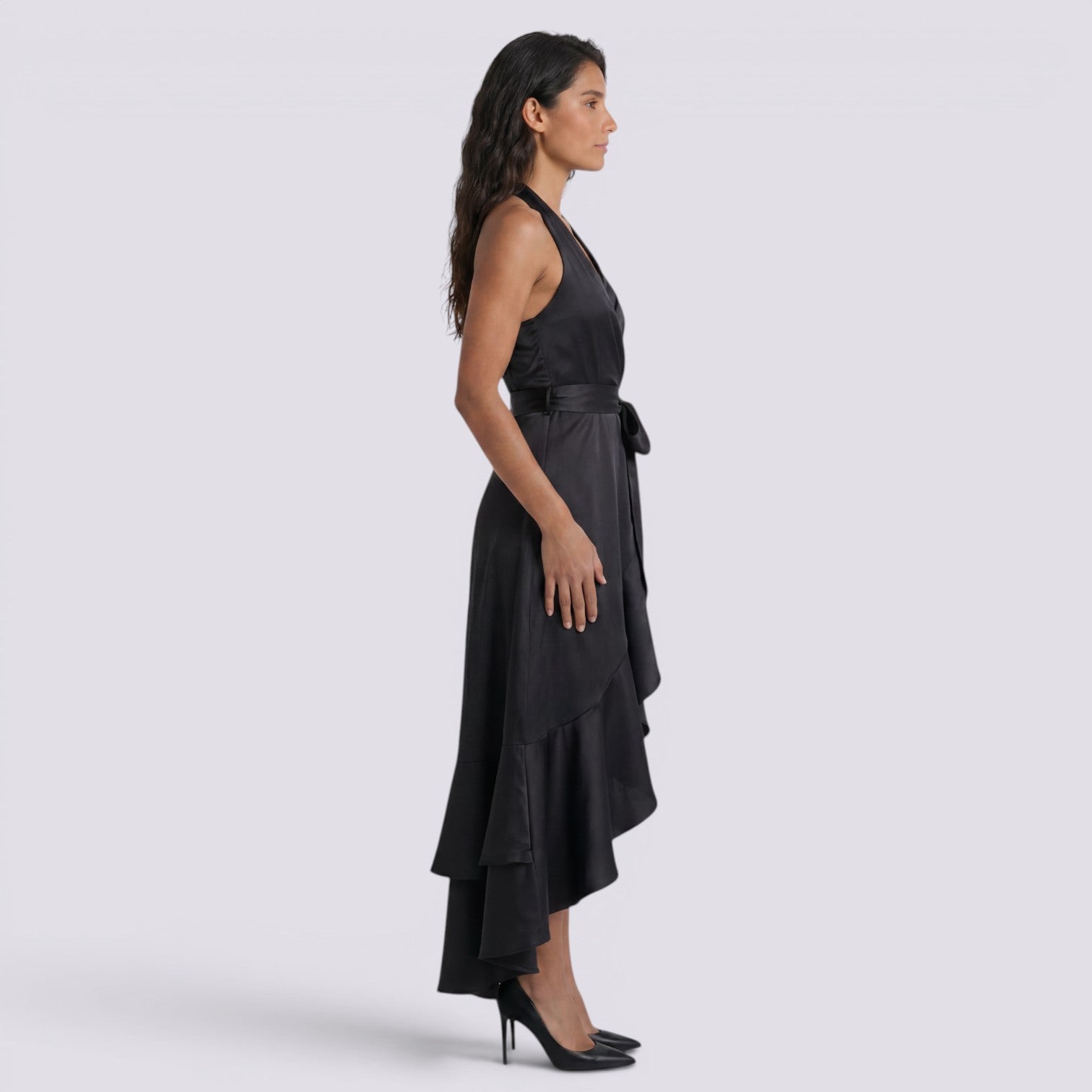 Vestido de Fiesta Satinado Mujer