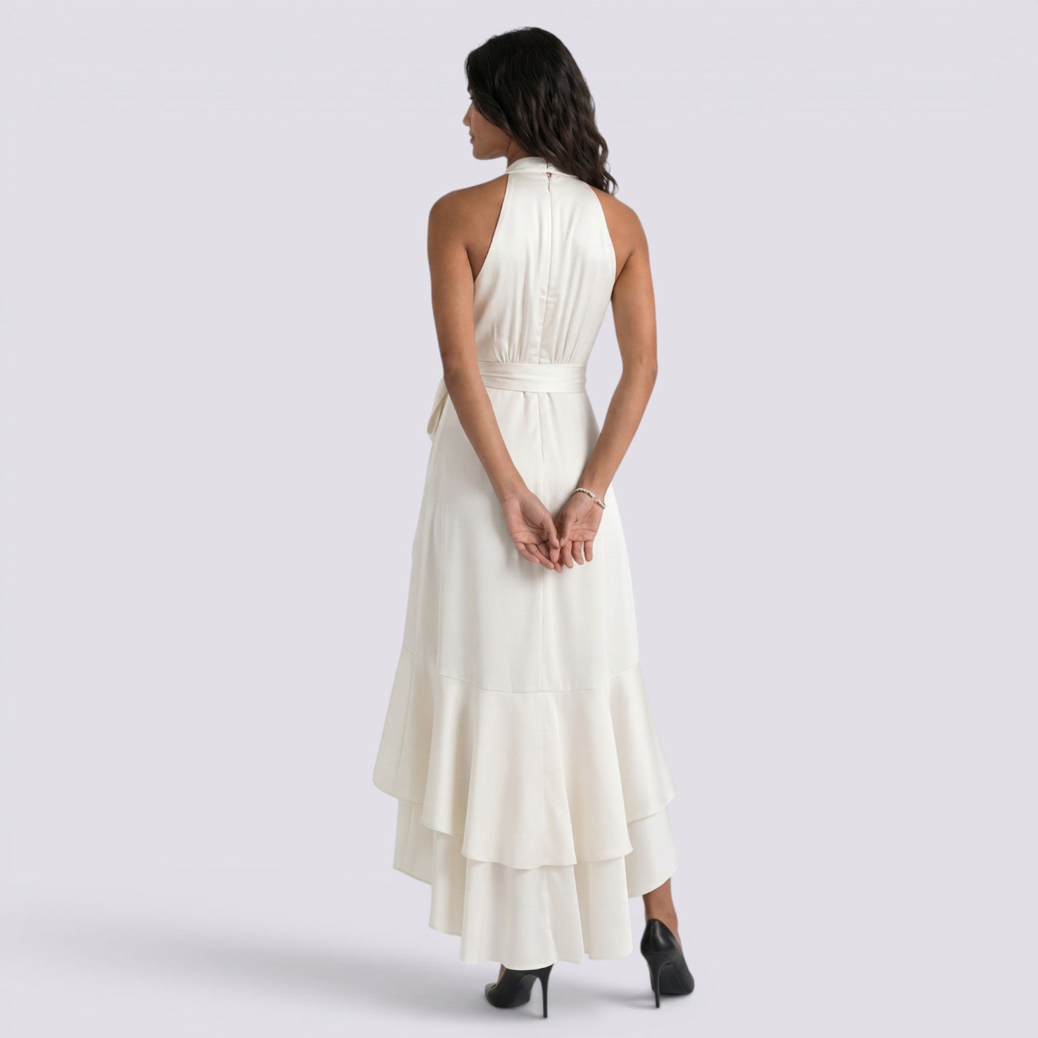Vestido de Fiesta Satinado Mujer