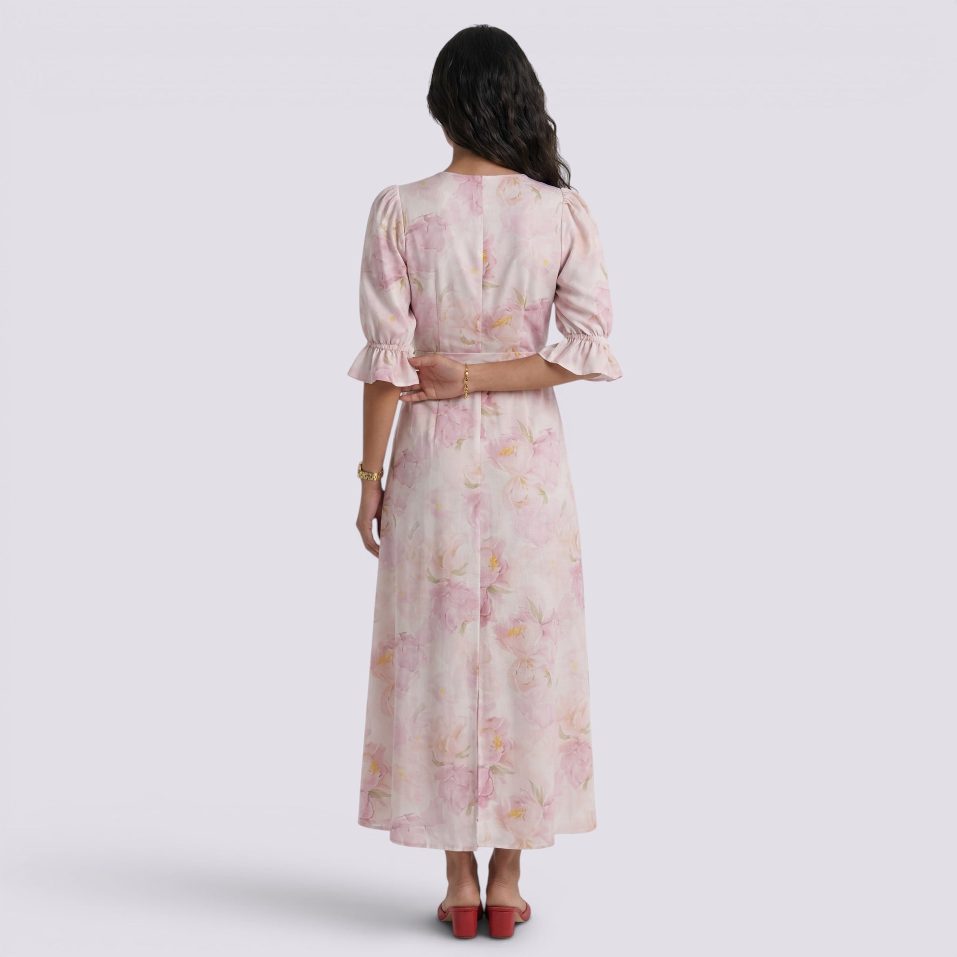 Vestido Largo Floral Mujer
