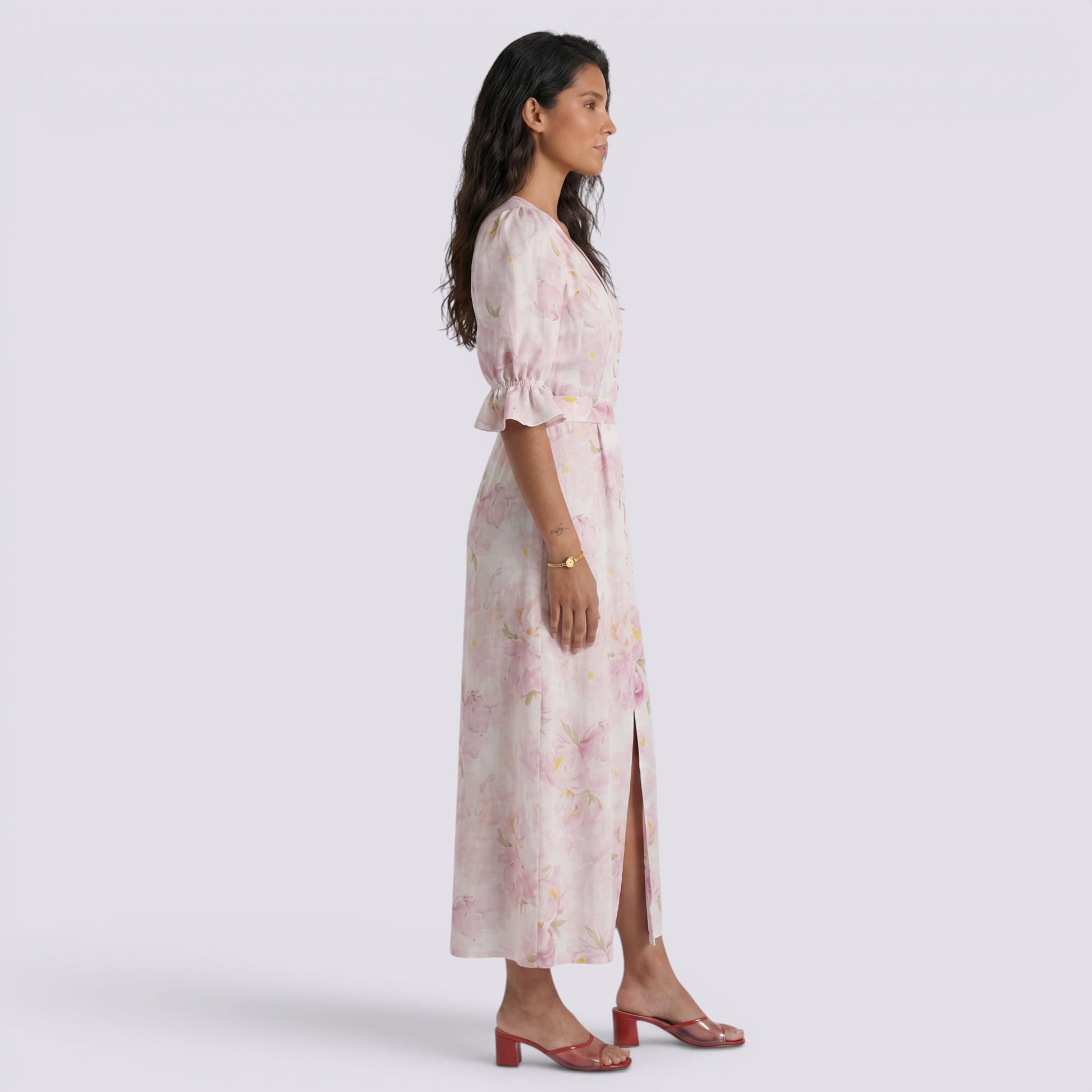 Vestido Largo Floral Mujer