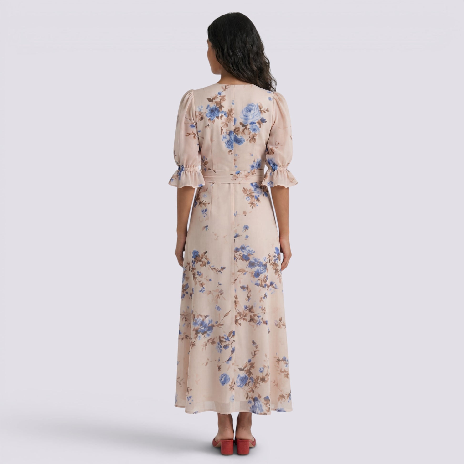Vestido Largo Floral Mujer