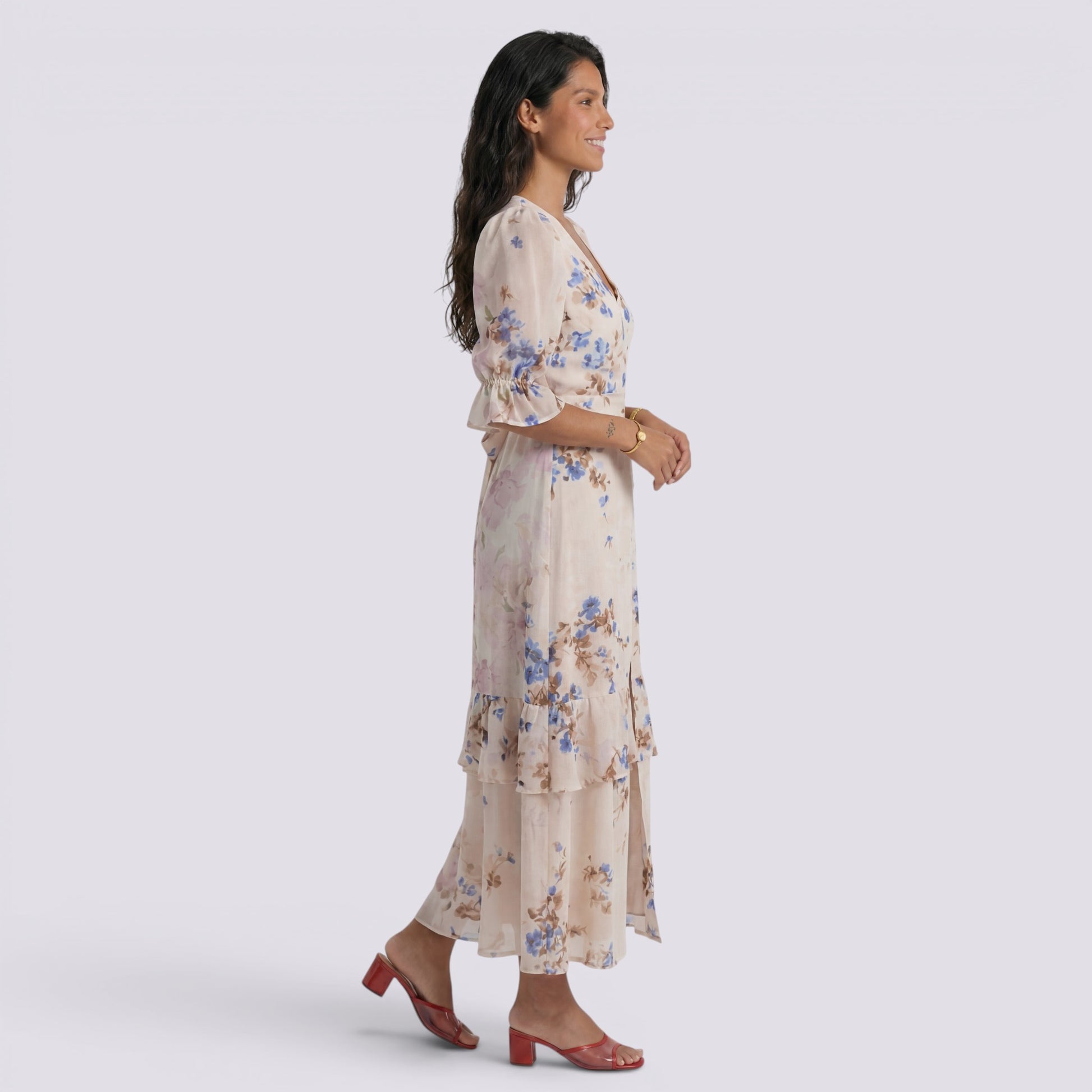 Vestido Largo Floral Mujer