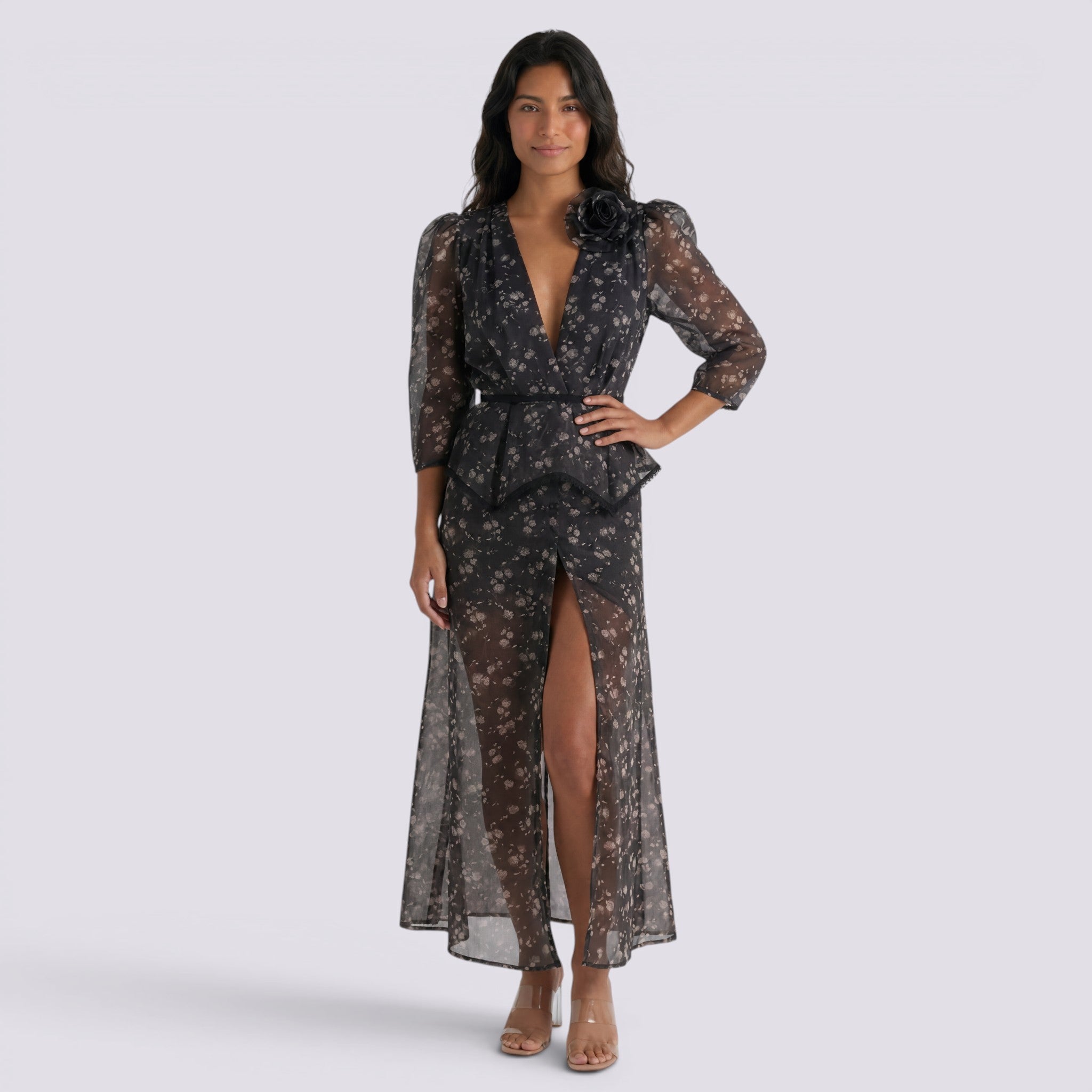 Vestido Largo Floral Mujer
