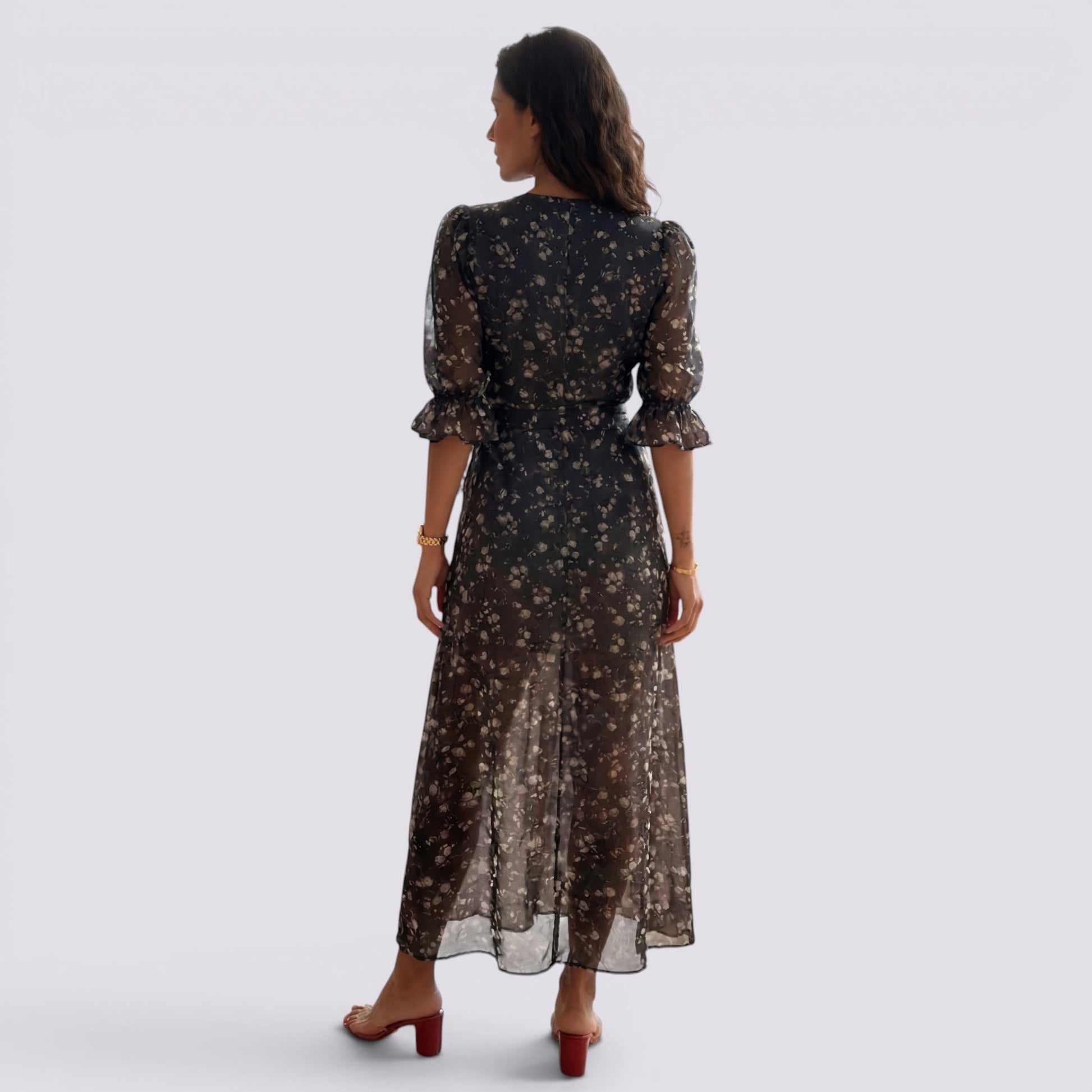 Vestido Largo Floral Mujer