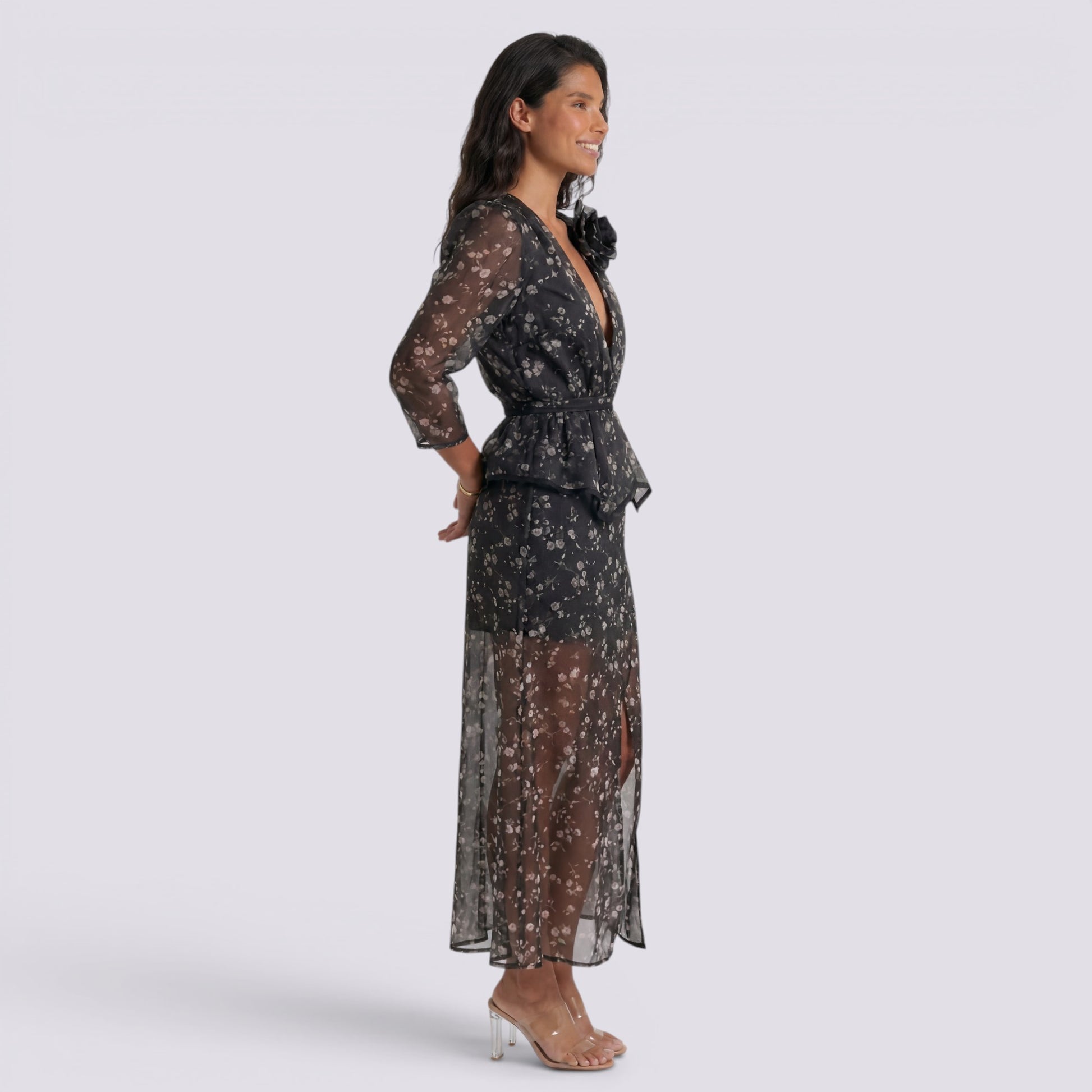 Vestido Largo Floral Mujer