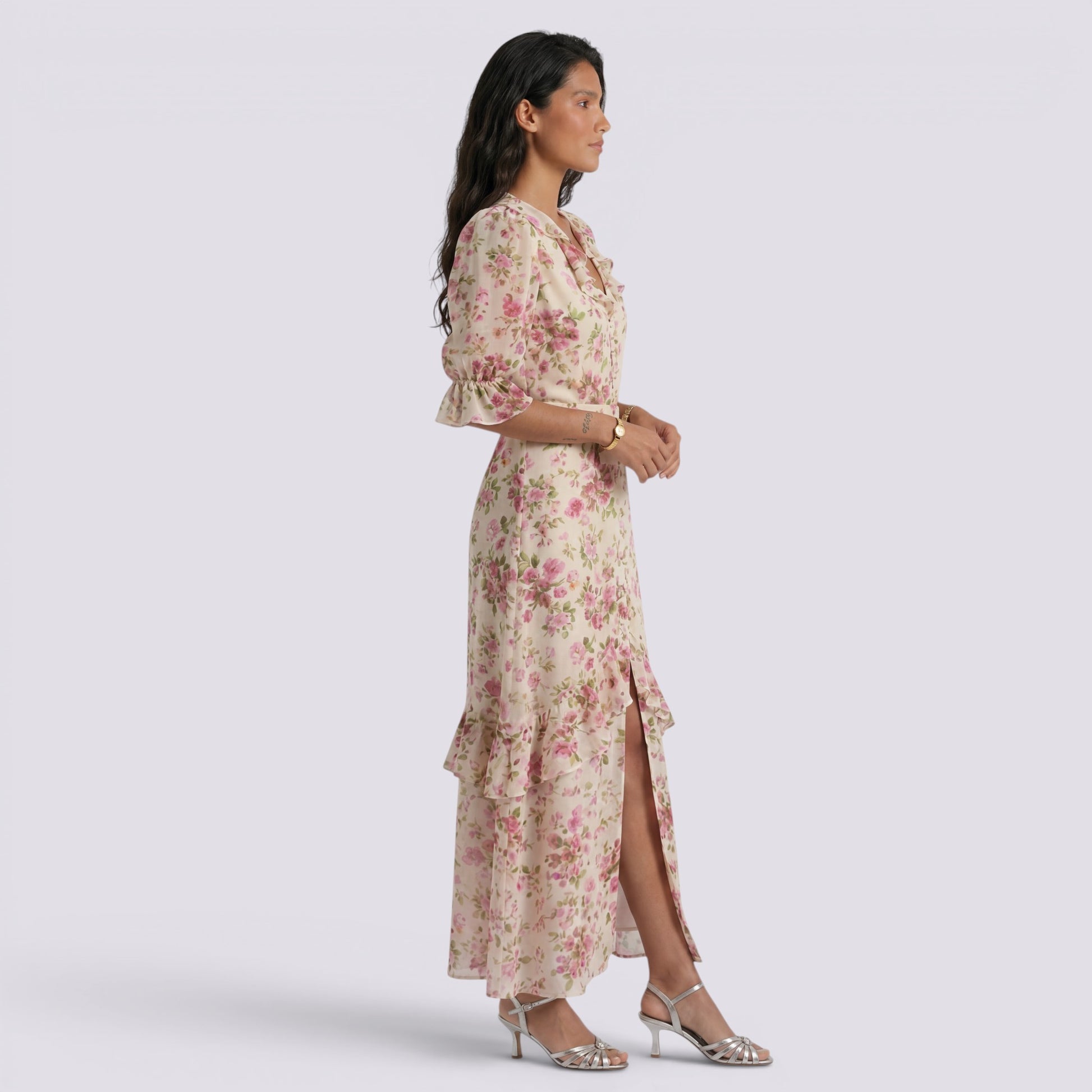Vestido Largo Floral Mujer