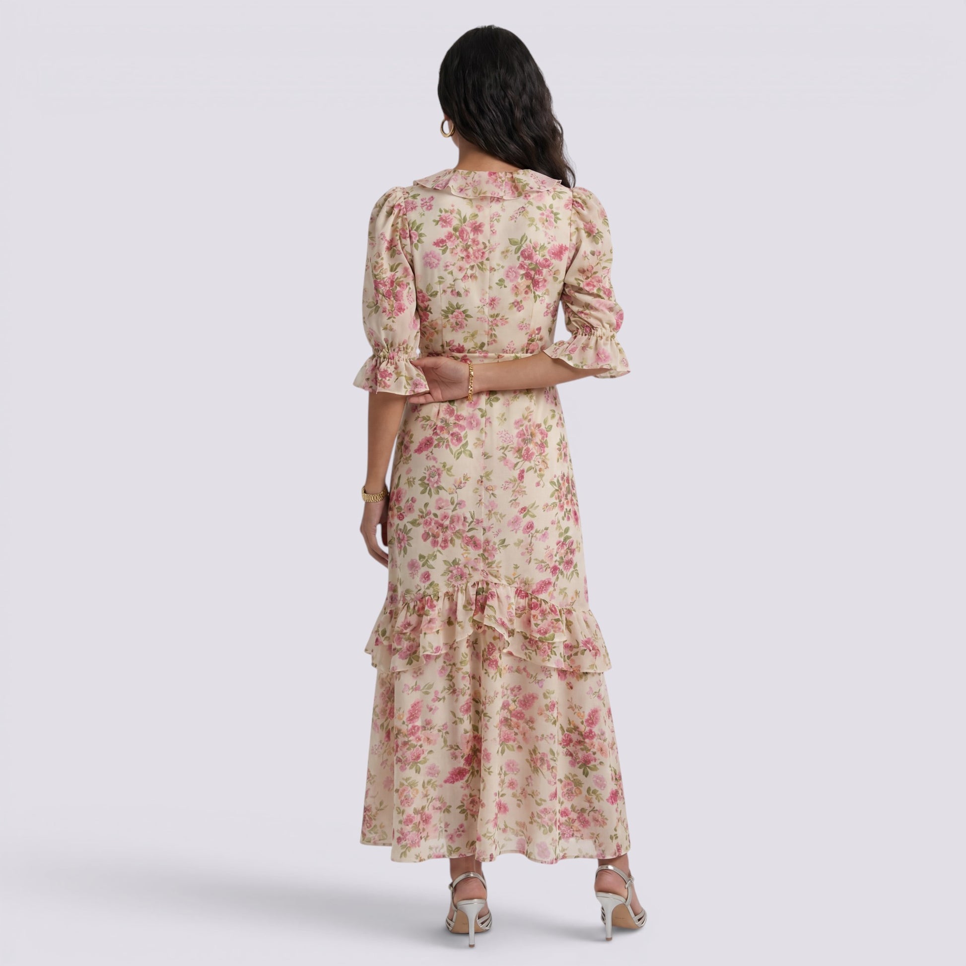 Vestido Largo Floral Mujer