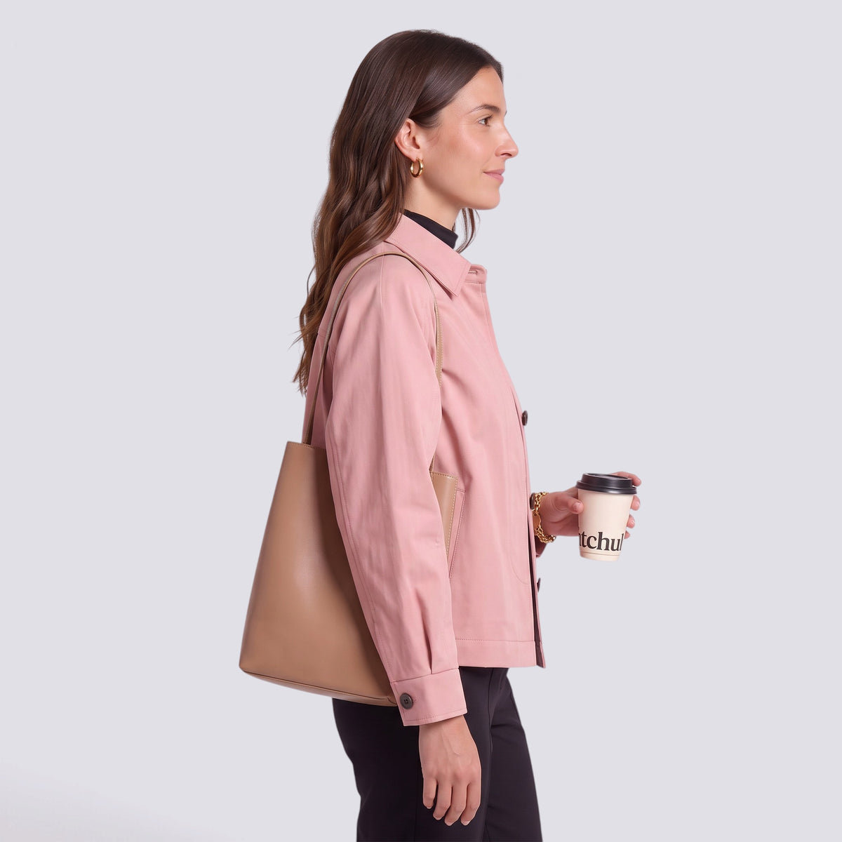 Gabardina Mujer Corte Holgado Midi