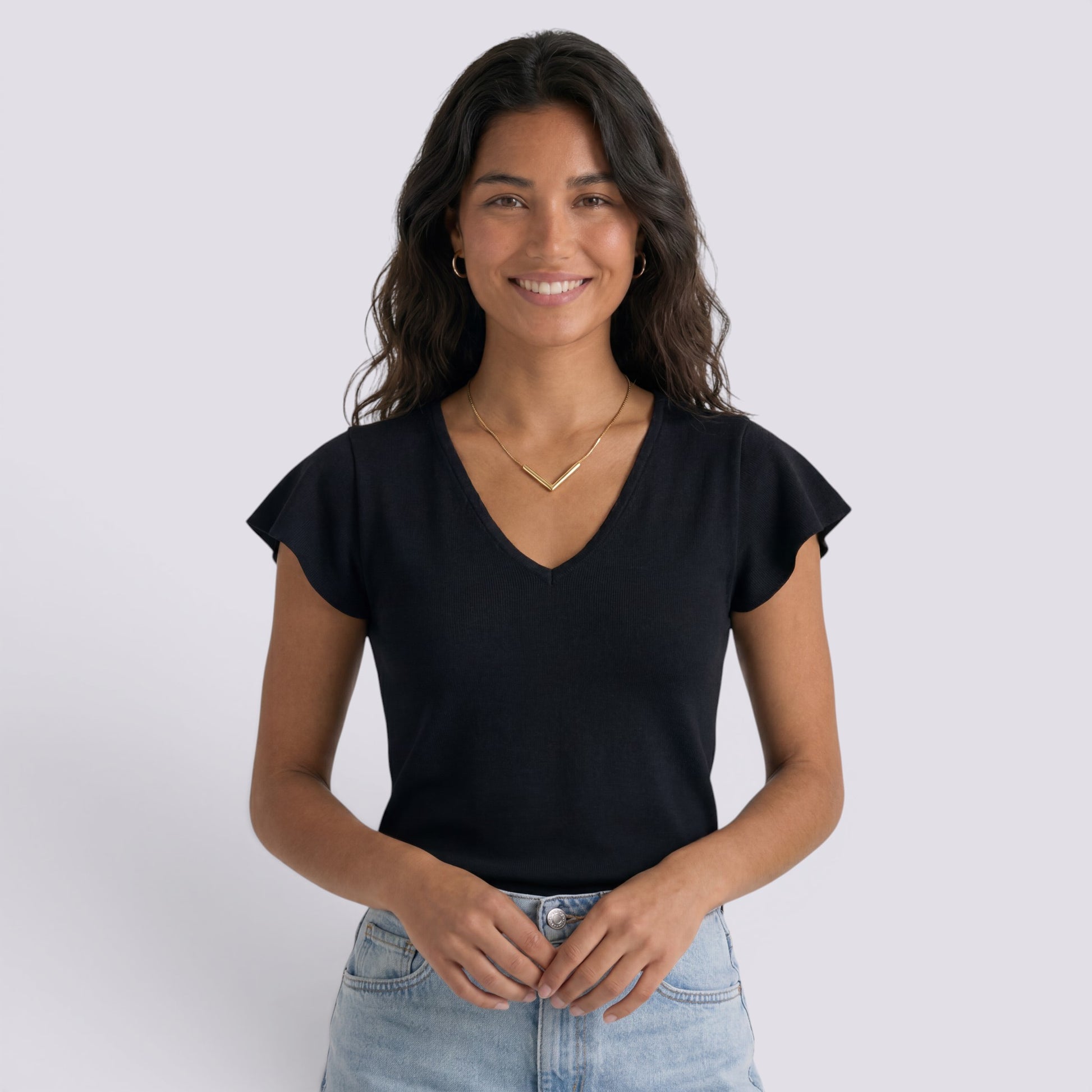 Camiseta Mujer Manga Cuello Corta