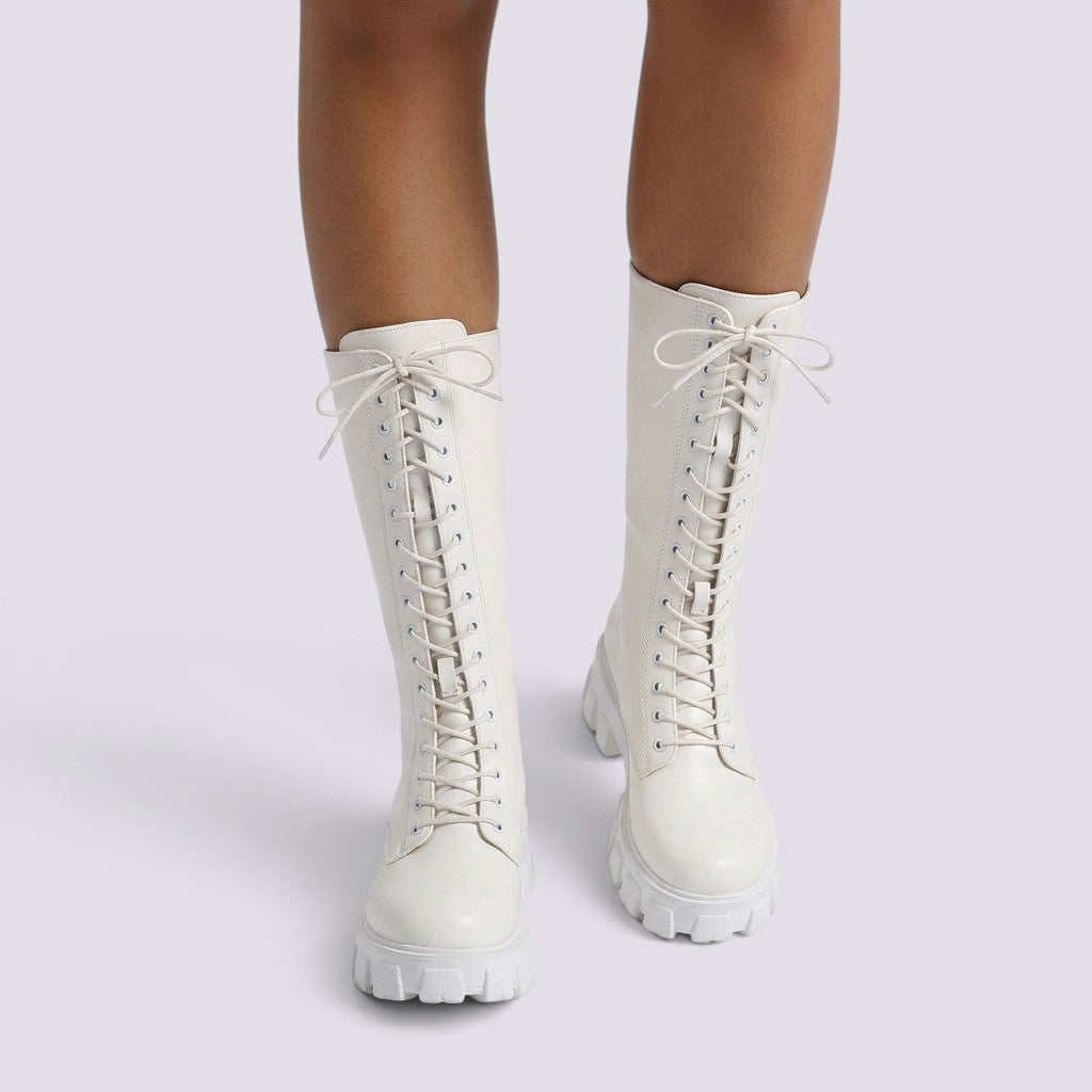 Botas Mujer Altas con Plataforma y Cremallera