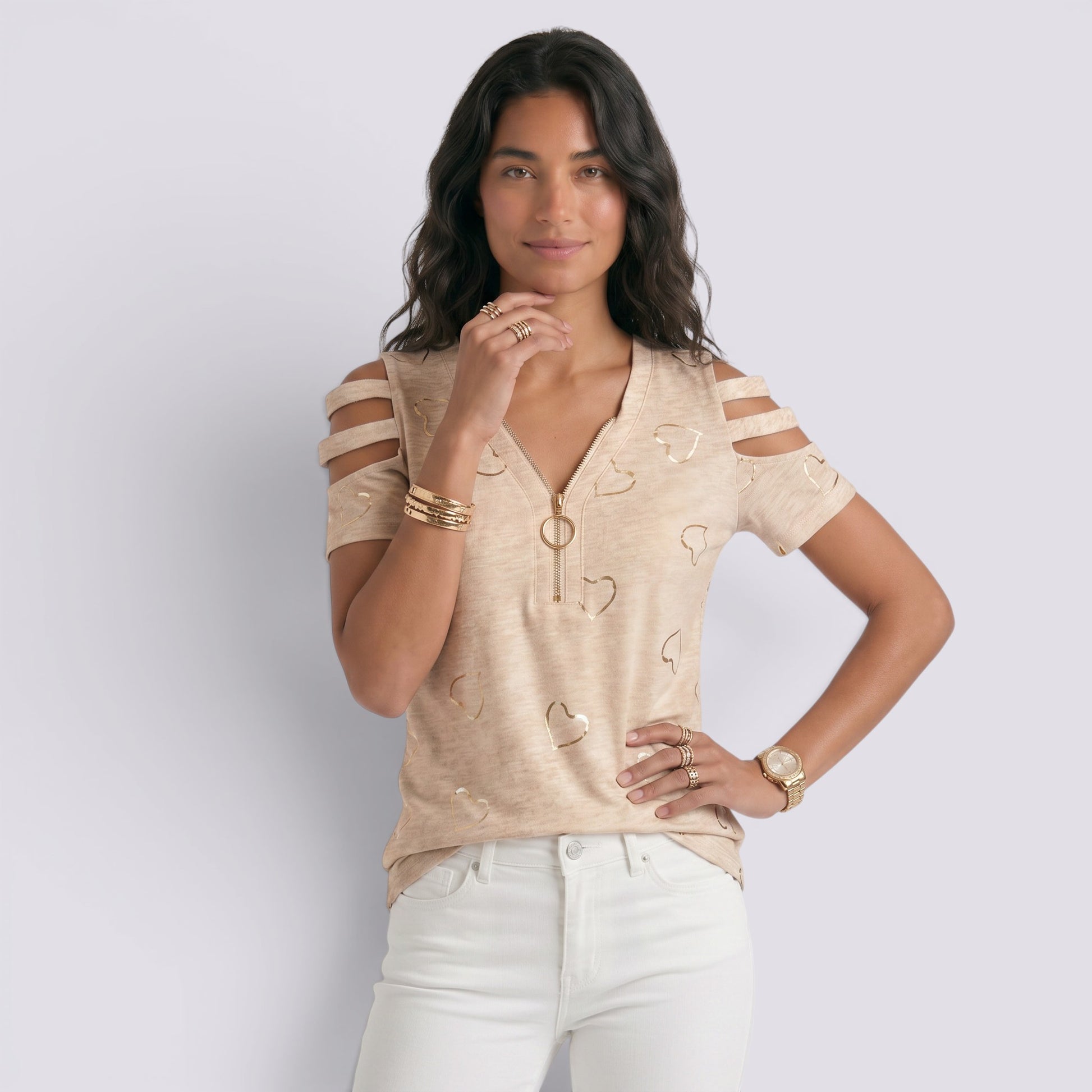 Camiseta Mujer Manga Corta Estampada