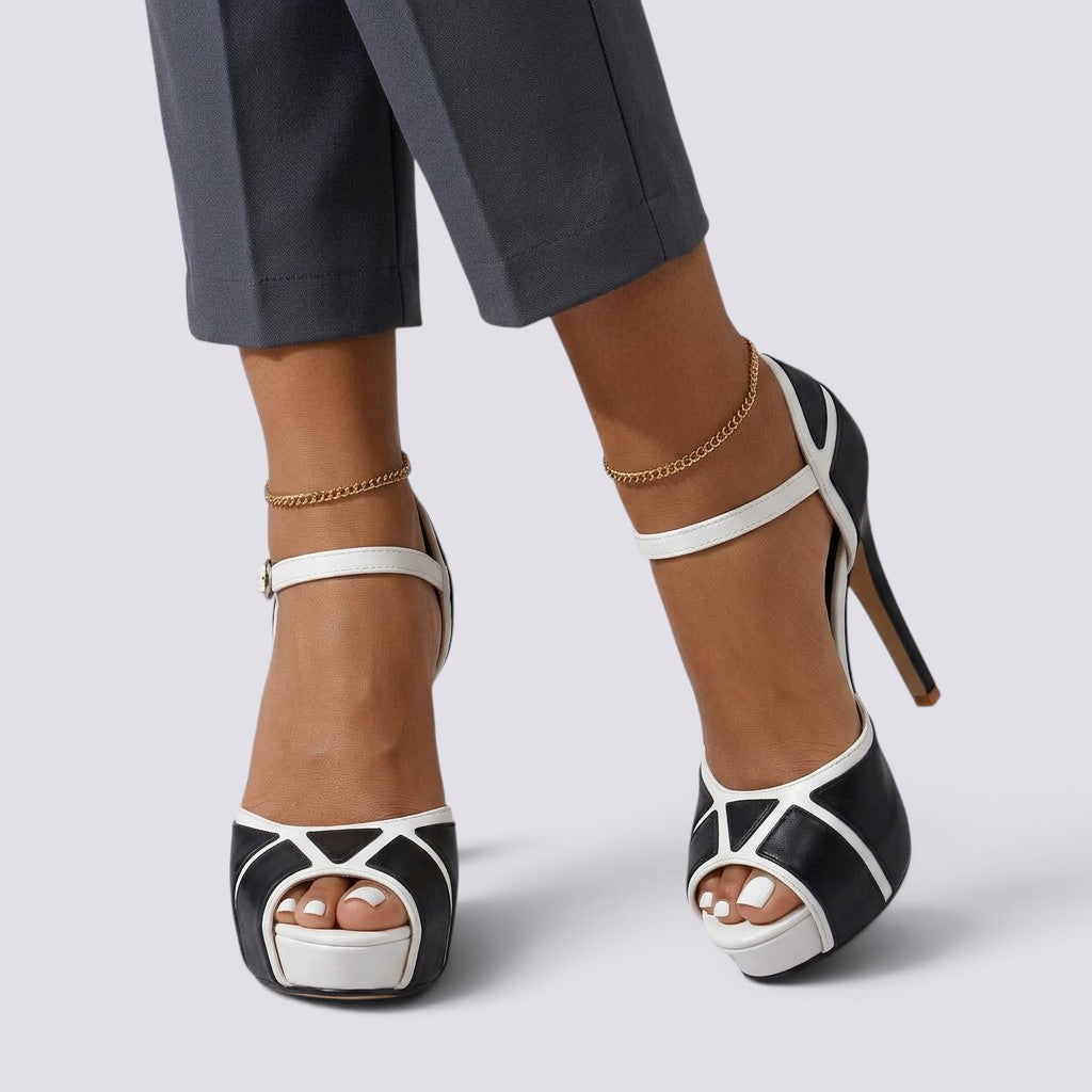 Zapatos Mujer de Tacón Punta Abierta