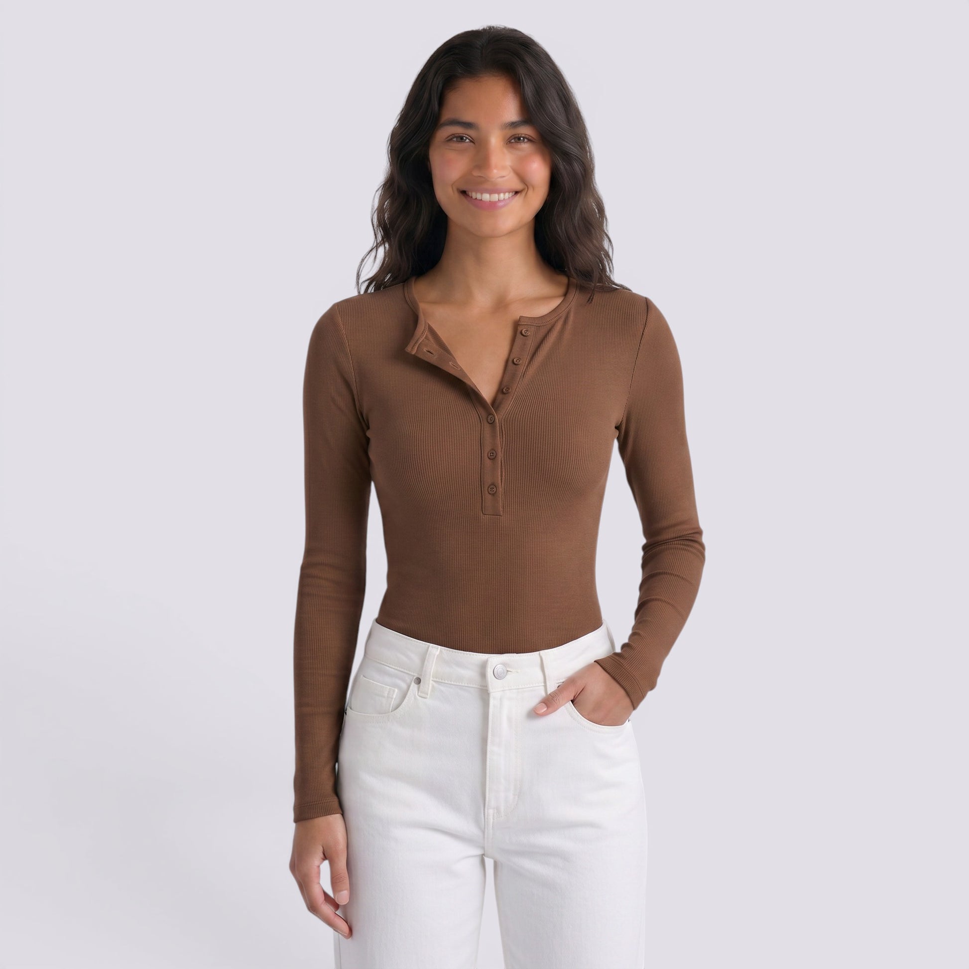 Camiseta Mujer Manga Larga Entallada
