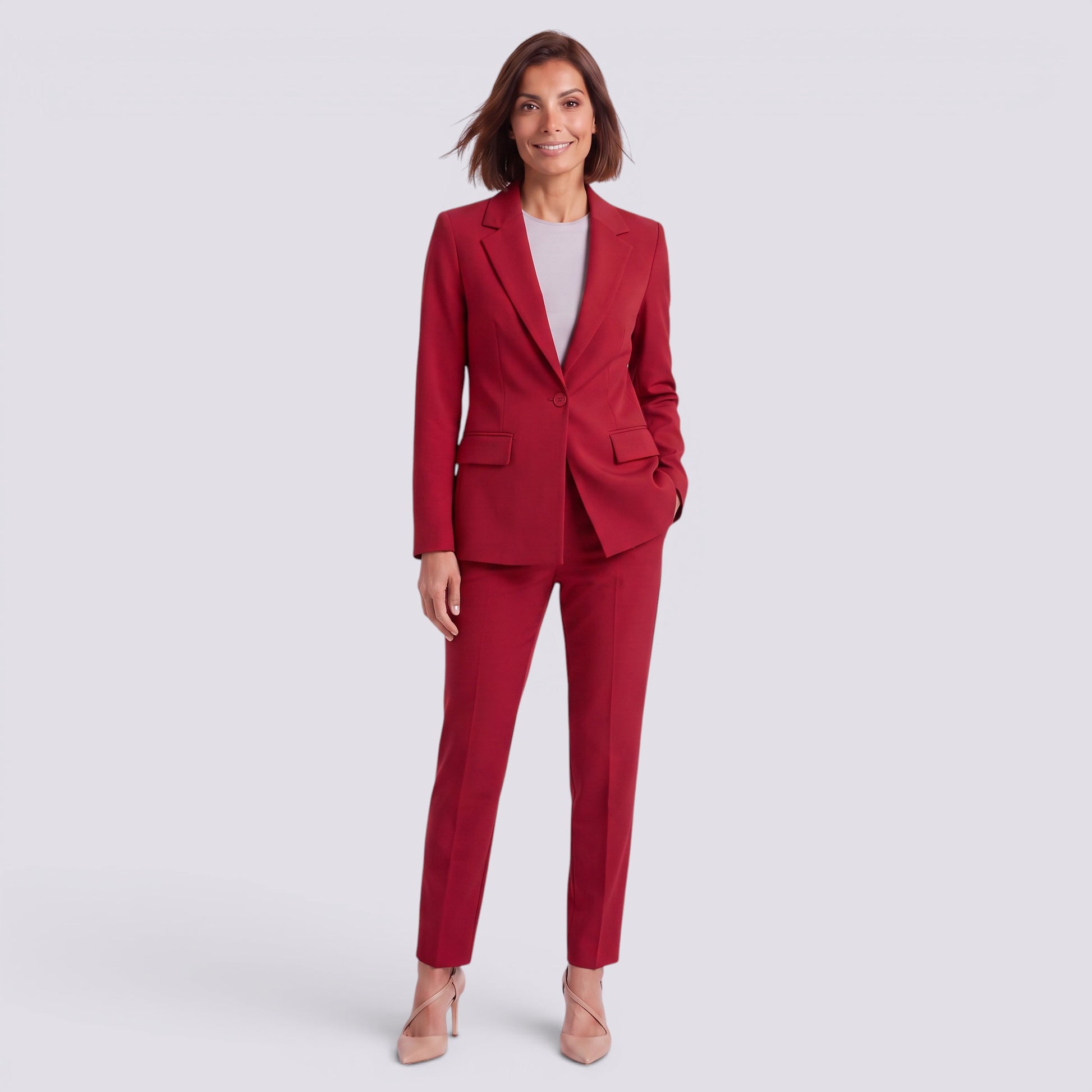 Traje de Chaqueta Mujer Elegante de Dos Piezas