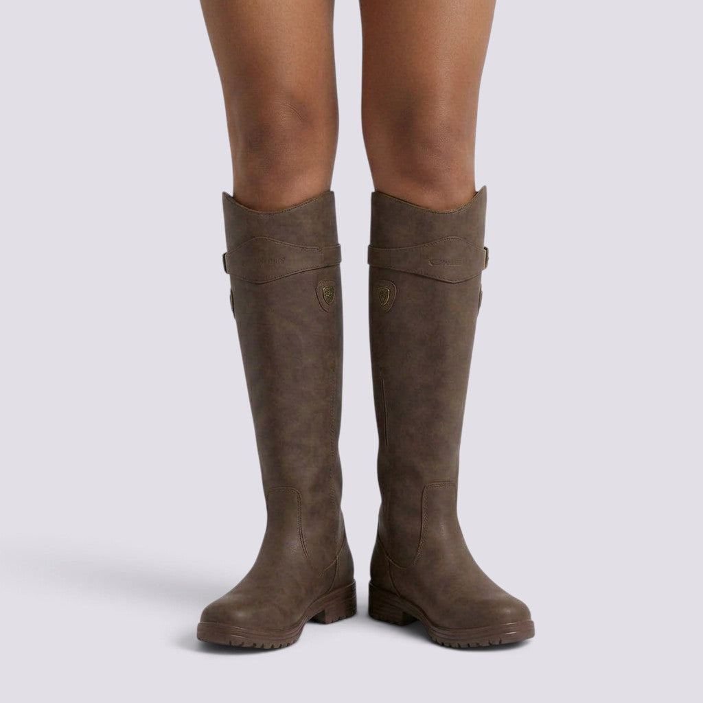 Botas Mujer Caña Media Tacón Grueso
