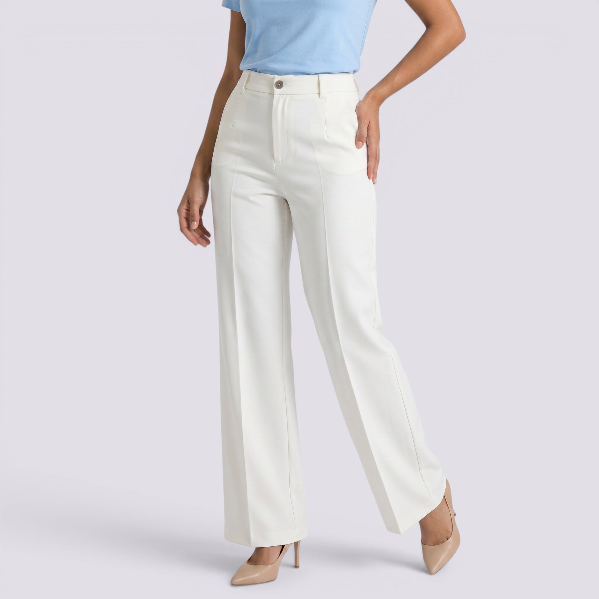 Pantalón de Vestir Mujer Tiro Alto