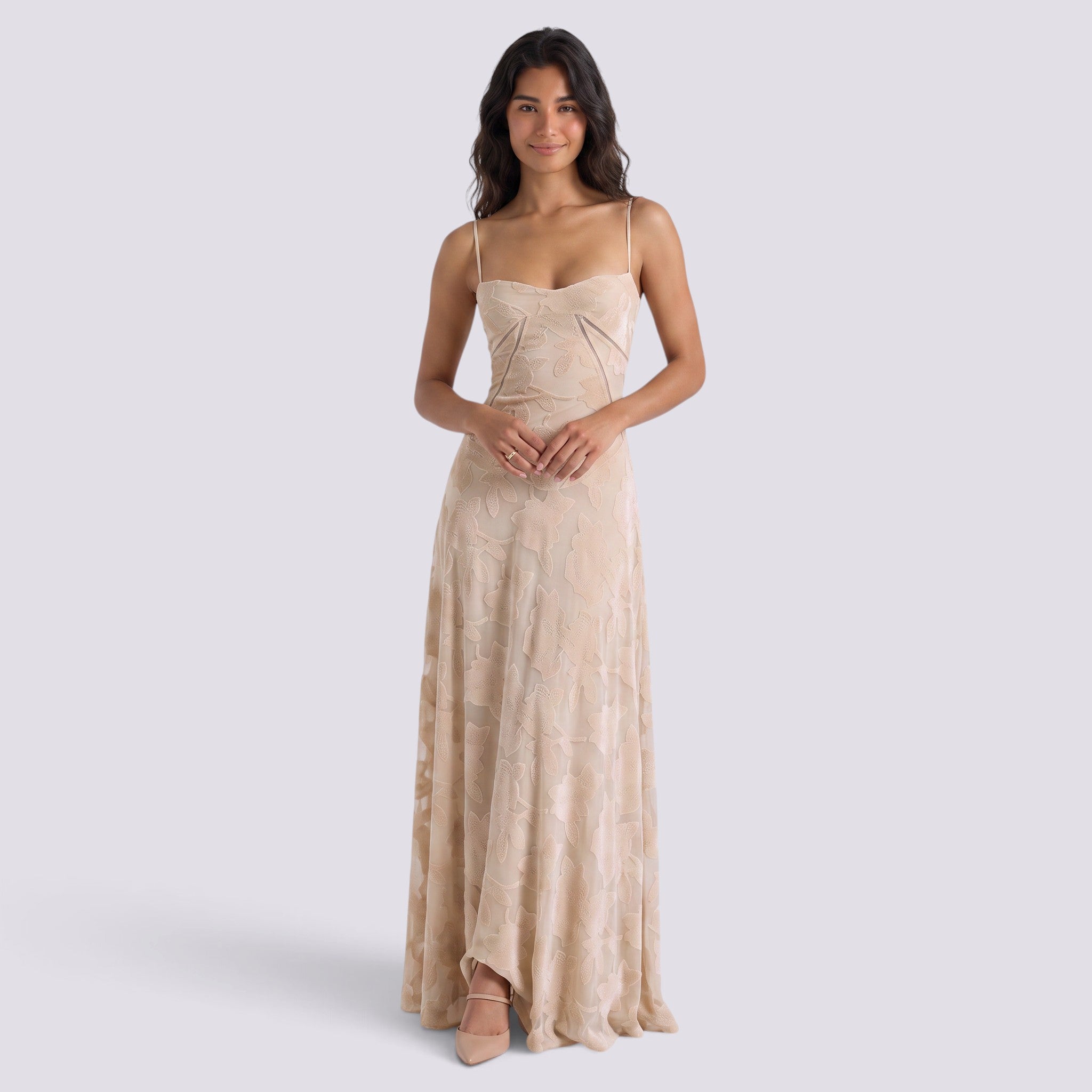 Vestido Fiesta Mujer Palabra de Honor Escote Recto