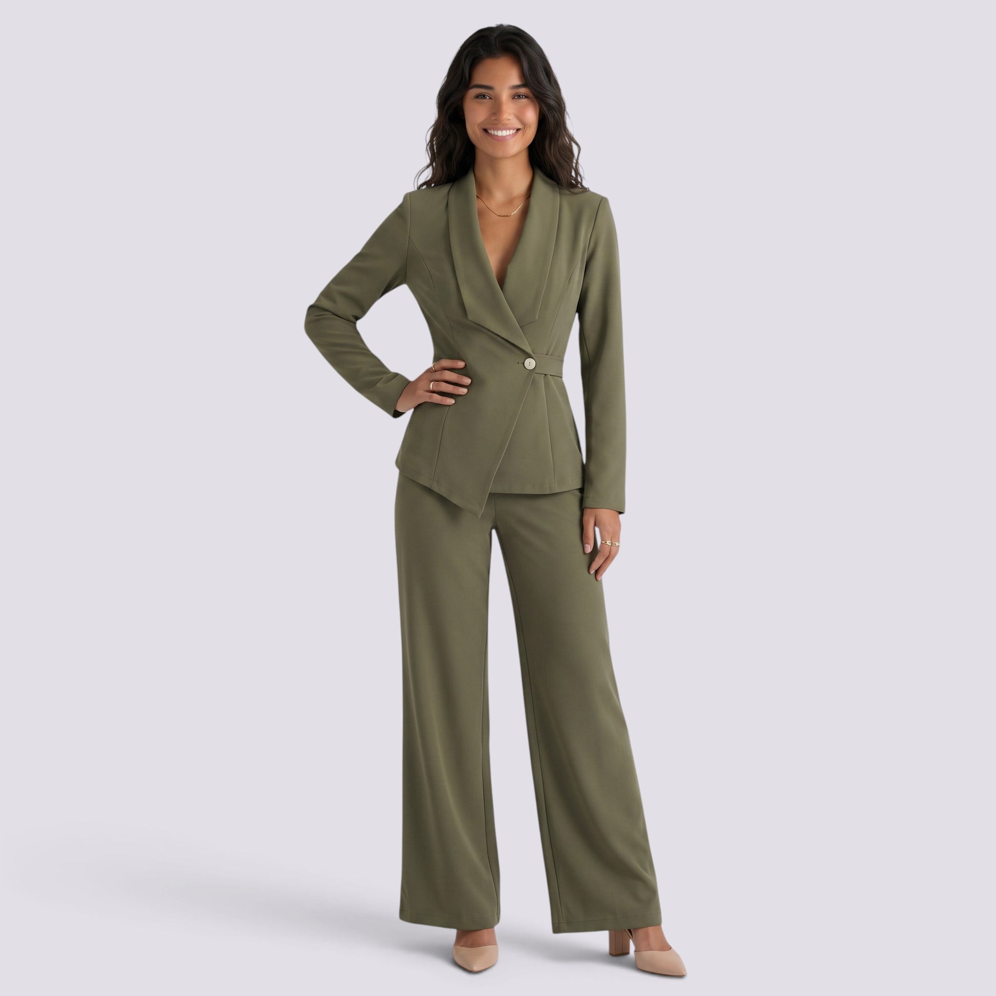 Conjunto Blazer Pantalón Mujer Elegante