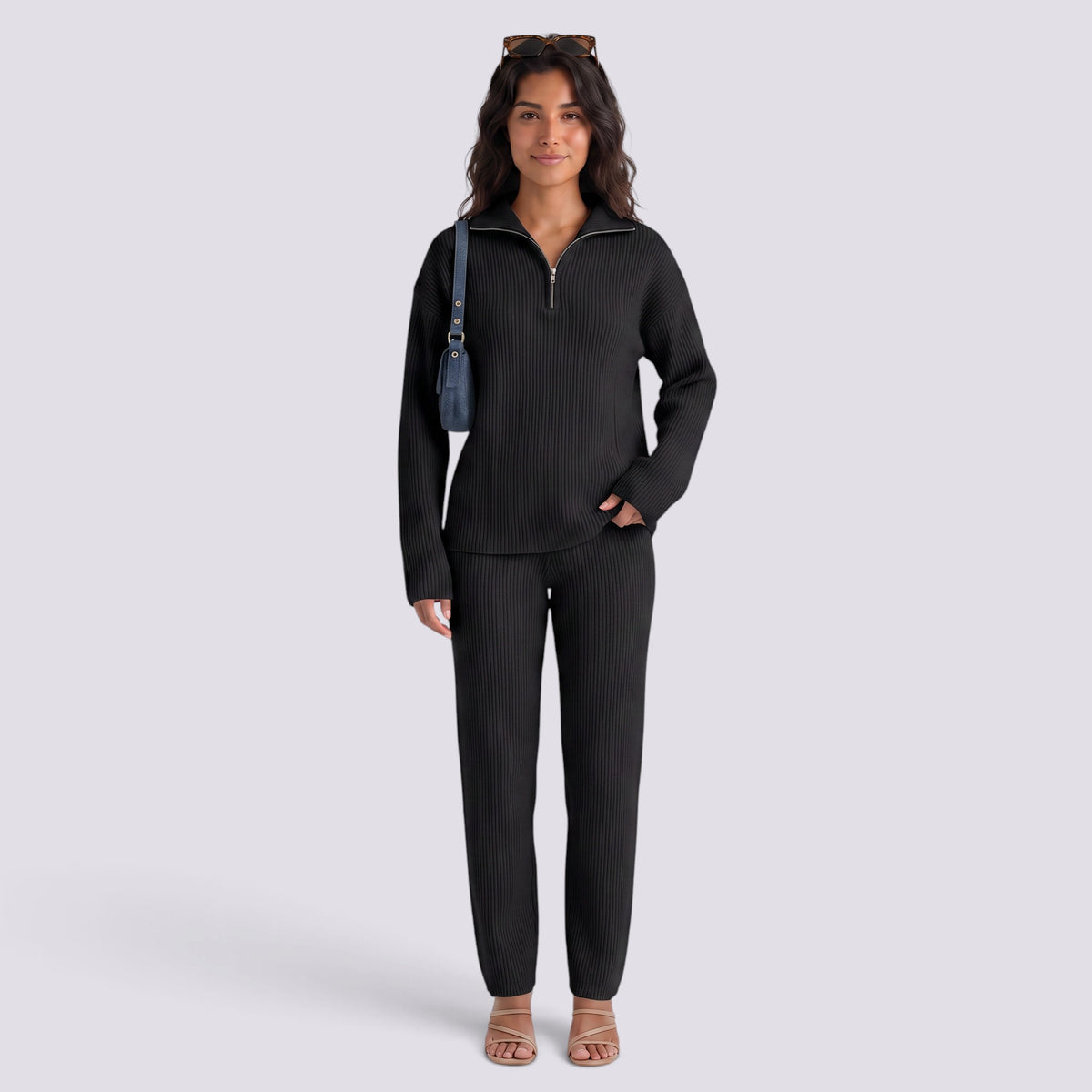 Conjunto de Punto Mujer con Cremallera