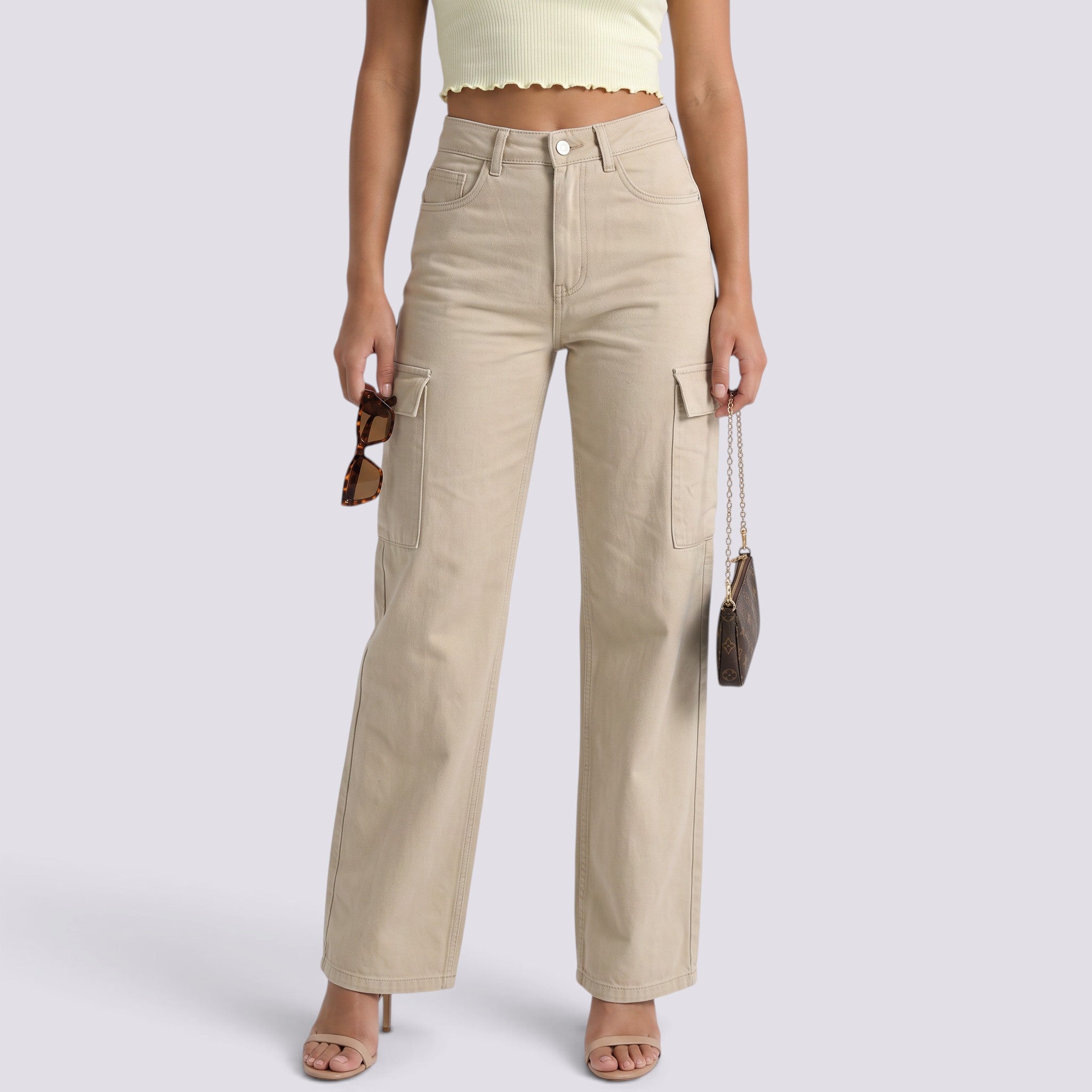 Pantalón Vaquero Mujer Recto Tiro Alto