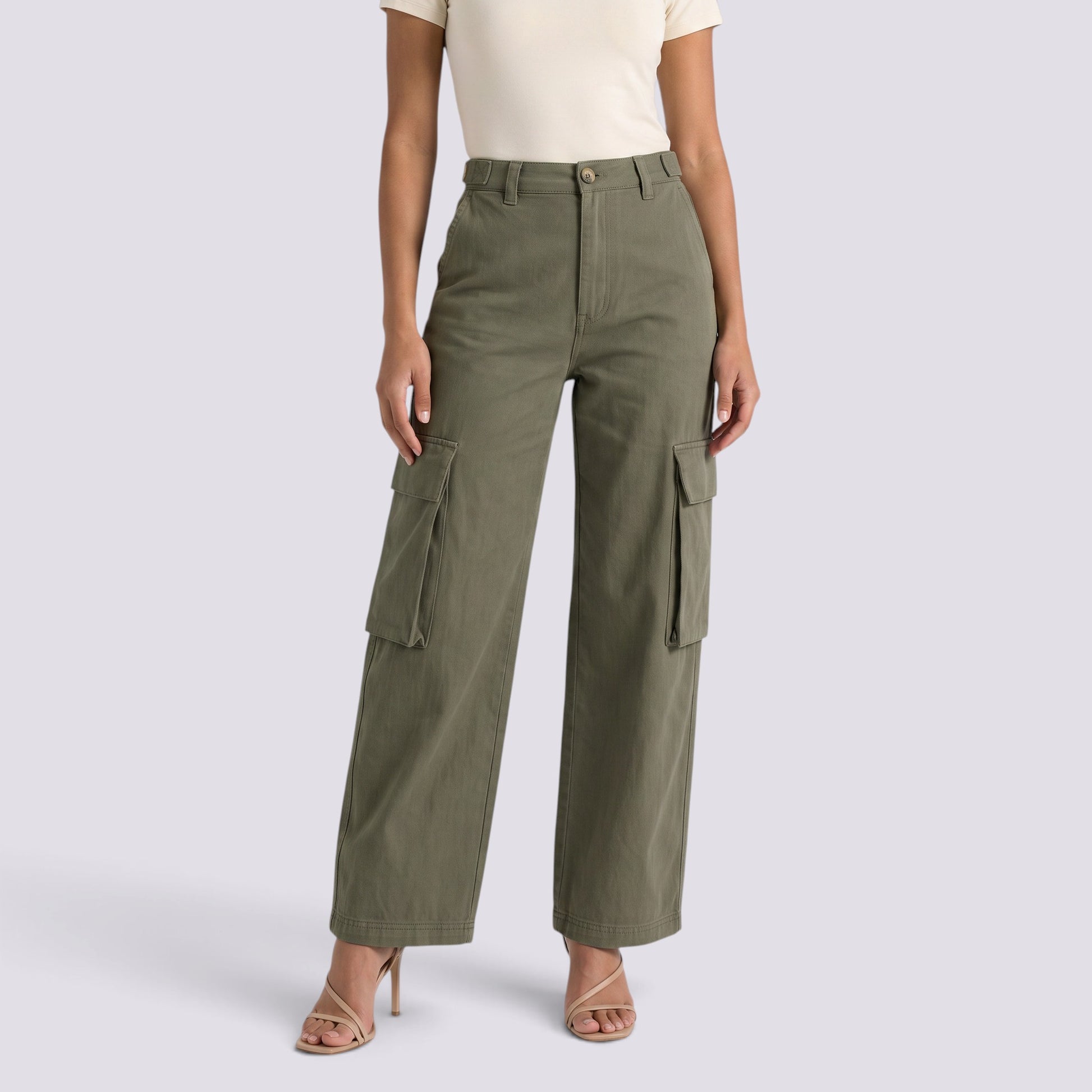 Vaqueros Cargo Mujer Multibolsillos