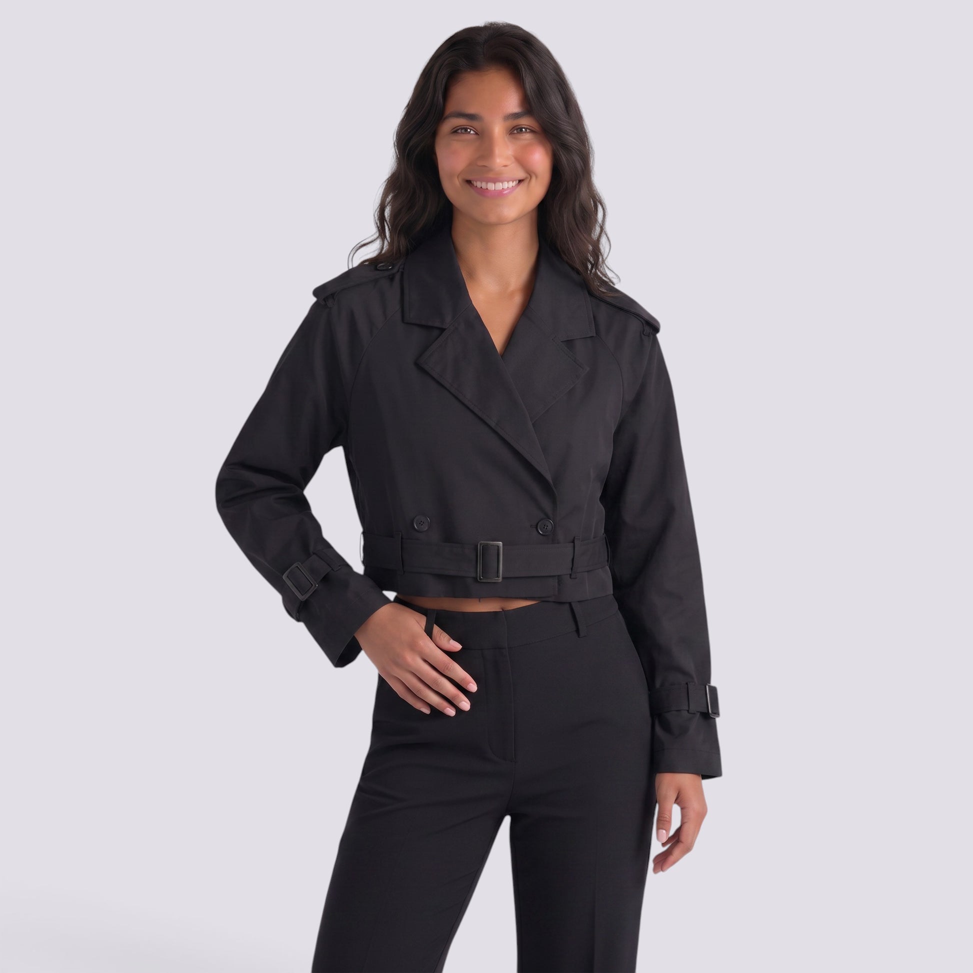 Chaqueta Mujer Corta Cortavientos Estilo