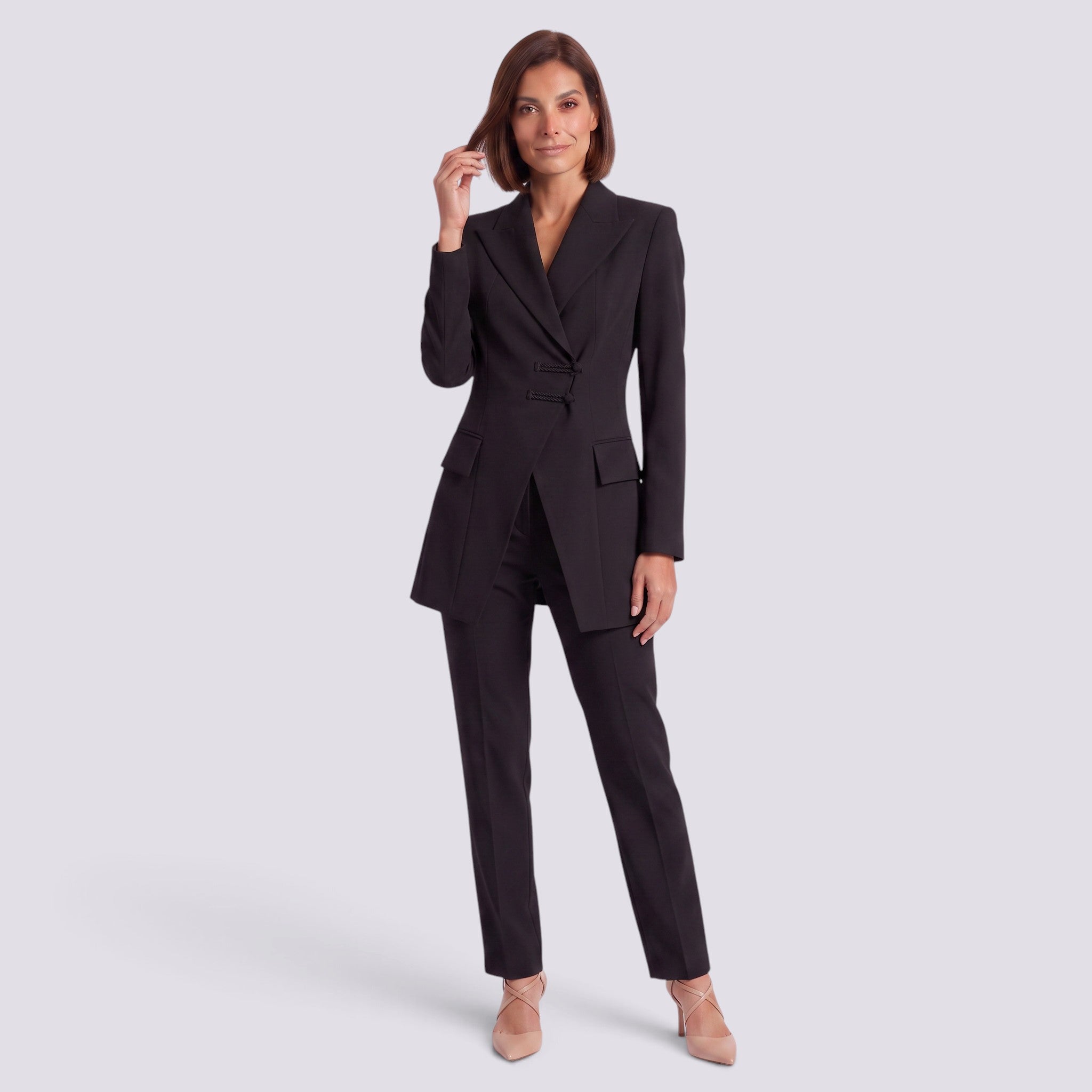 Conjunto Chaqueta Pantalón Mujer Bouclé