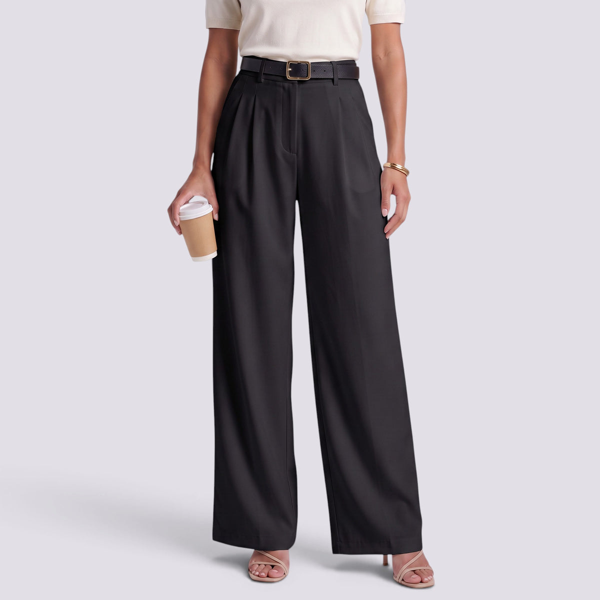 Pantalón Recto Mujer Cintura Alta