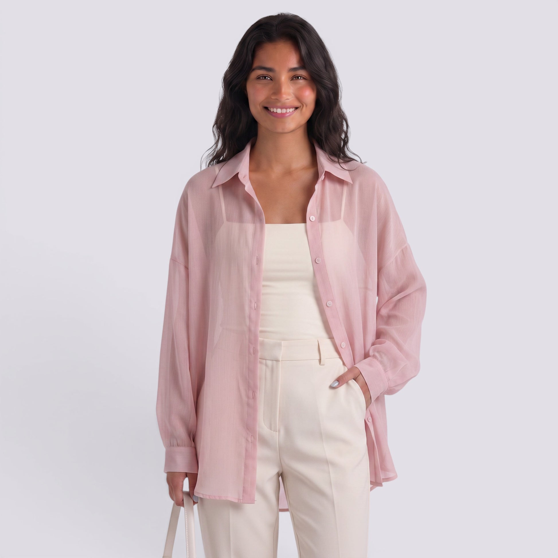 Chaqueta Mujer Ligera para Verano Efecto Perlado