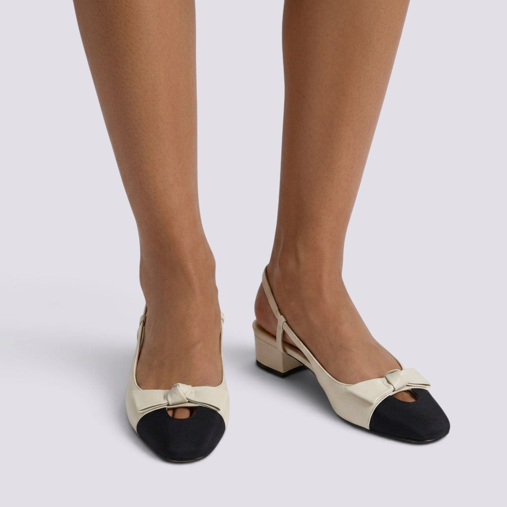 Sandalias Mujer de Piel Punta Cuadrada