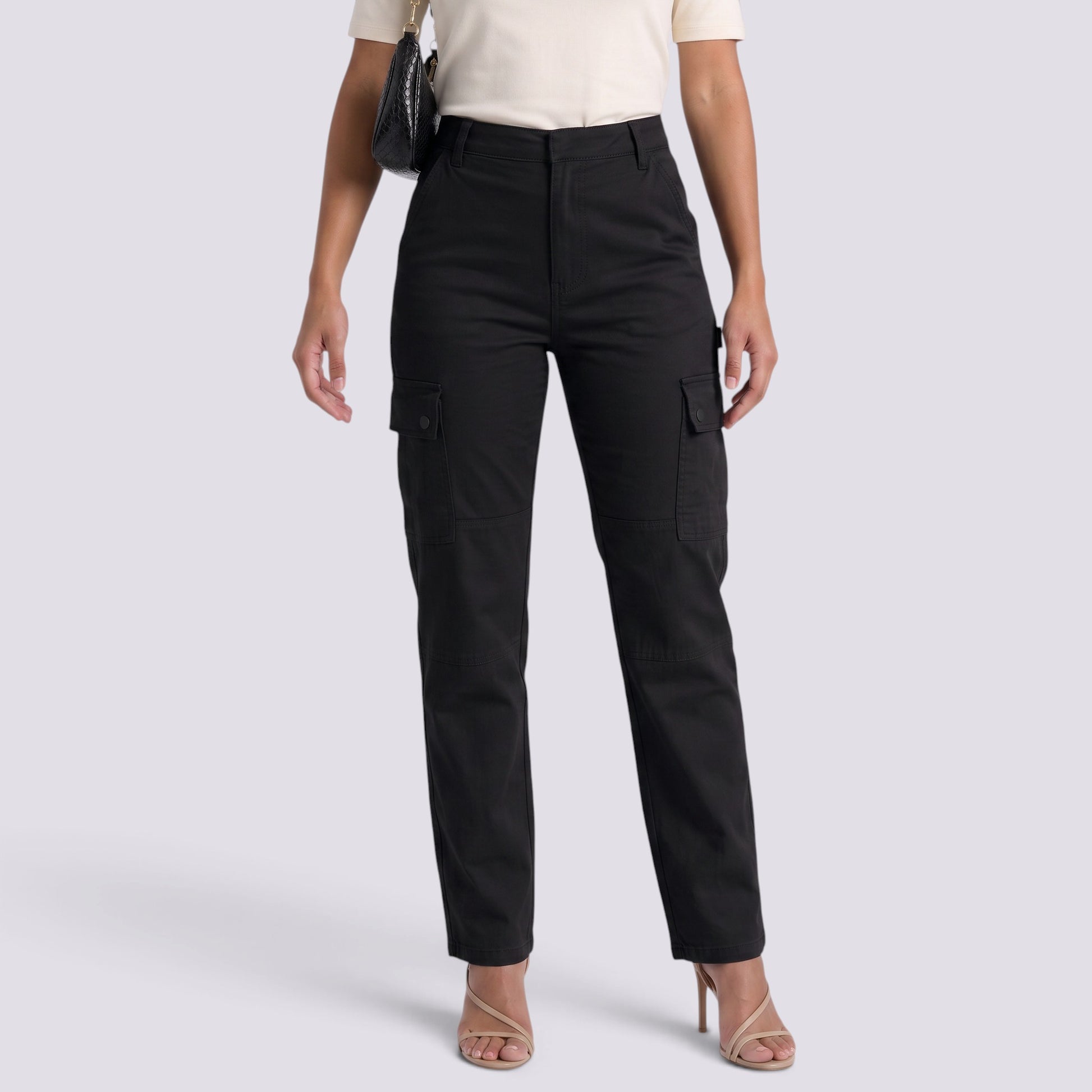 Pantalón Cargo Mujer Tiro Alto