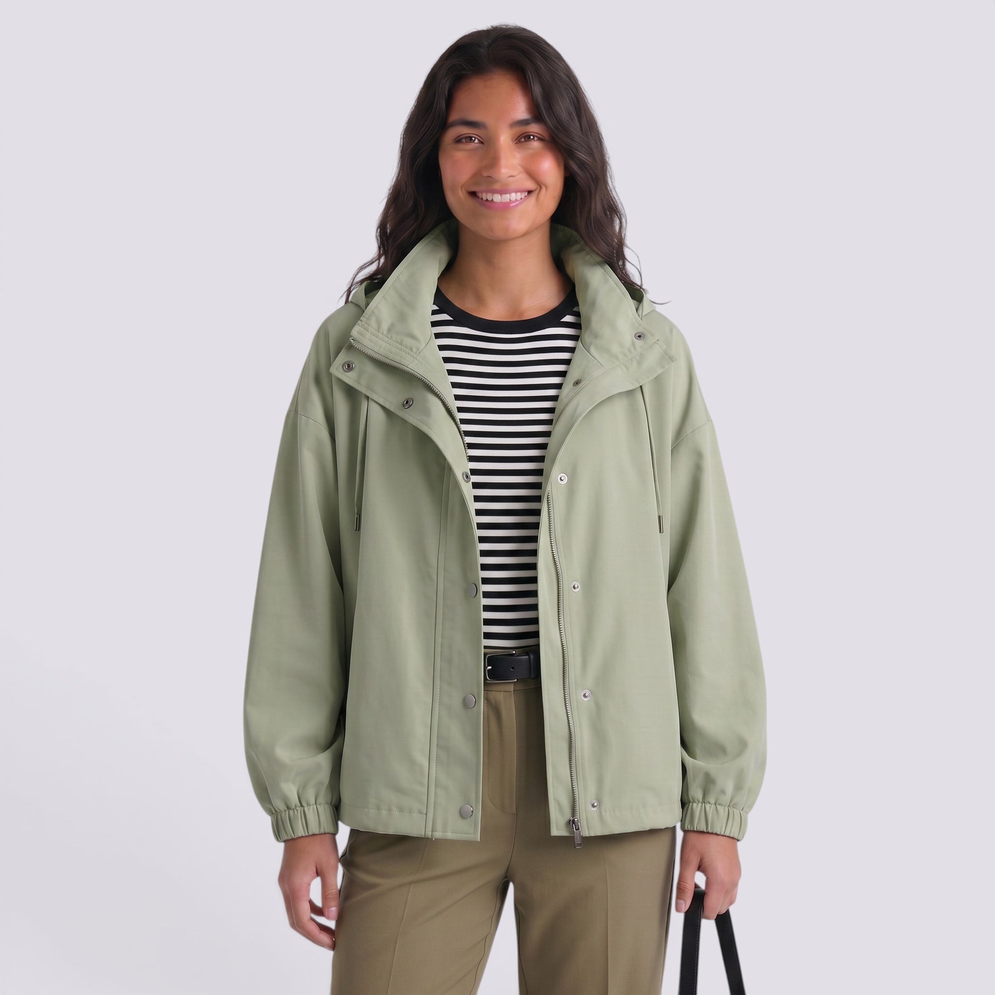Chaqueta Abrigos Mujer Oversize con Capucha