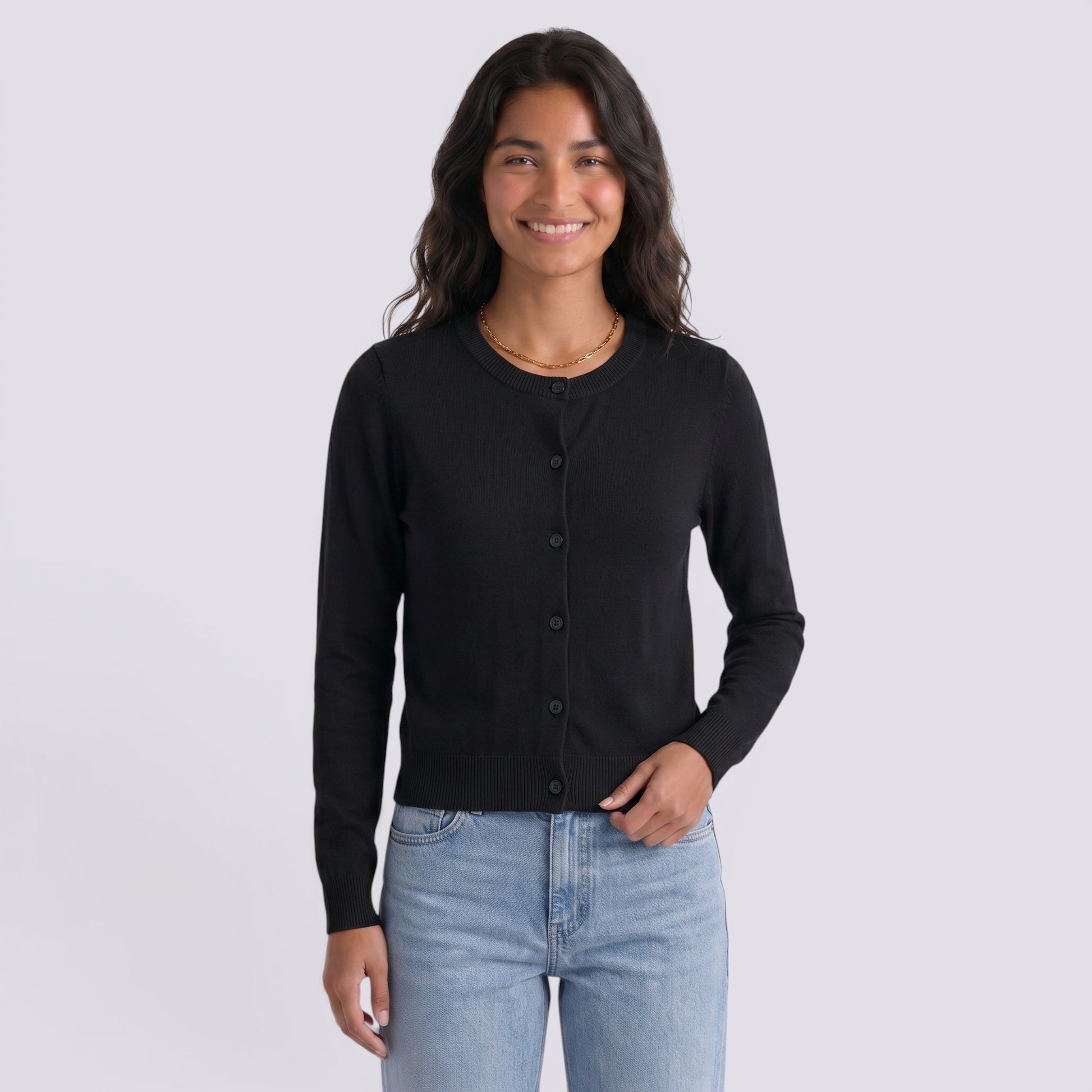 Cárdigan Mujer de Punto con Botones