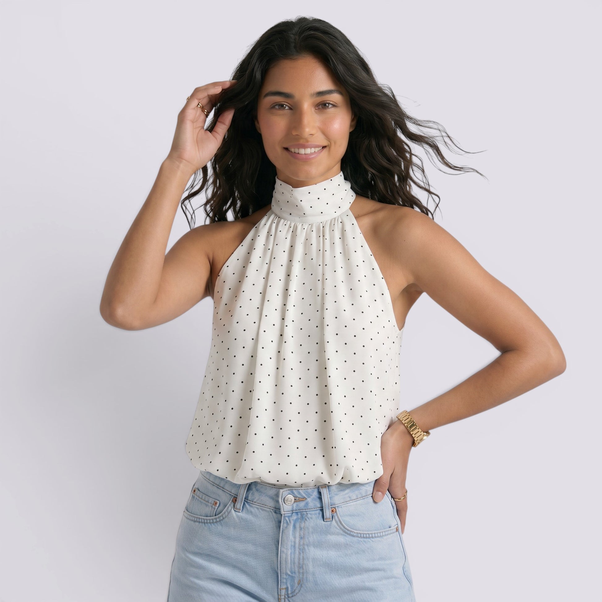 Top Halter Mujer Espalda Descubierta