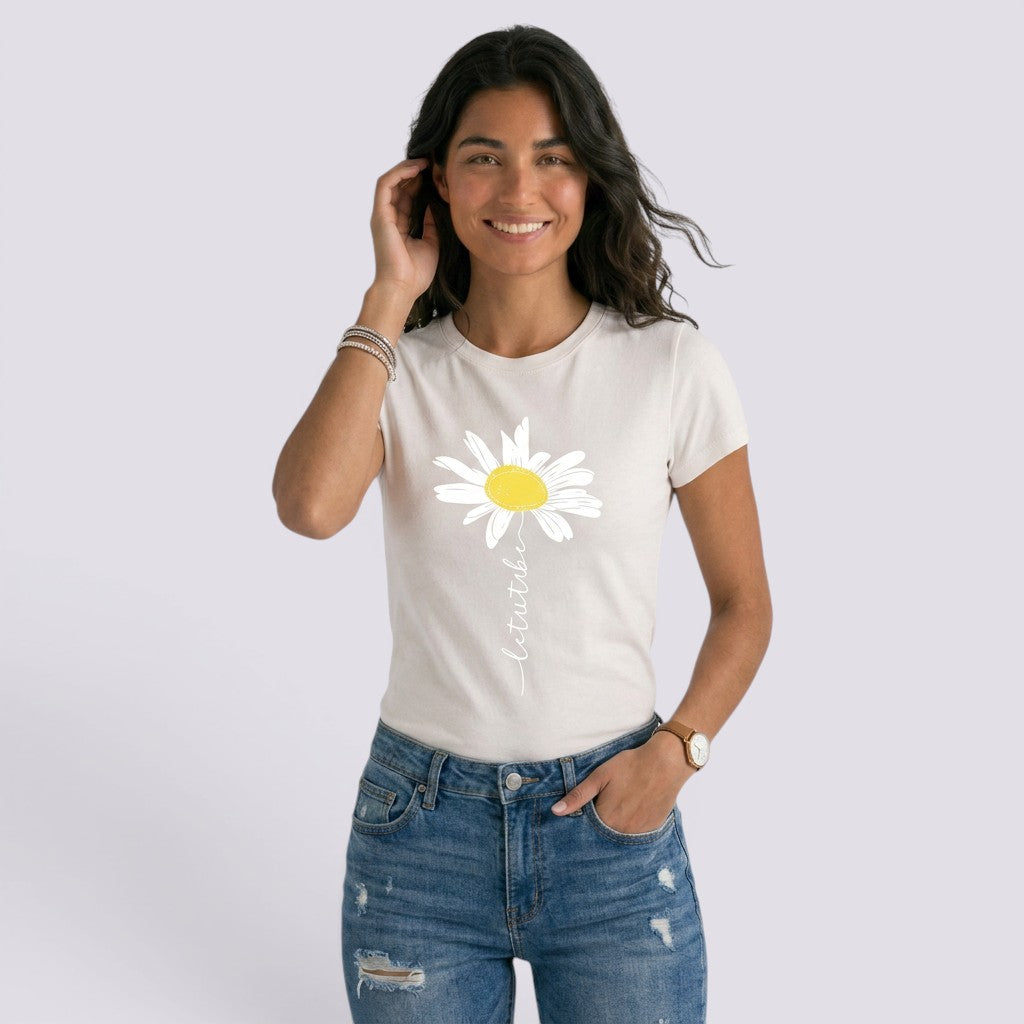 Camiseta Mujer Manga Corta Estampada