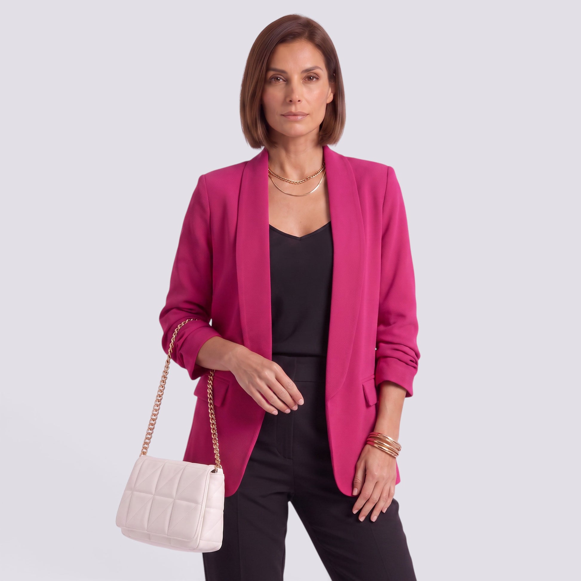 Blazer Mujer Entallado Elegante Corte Profesional