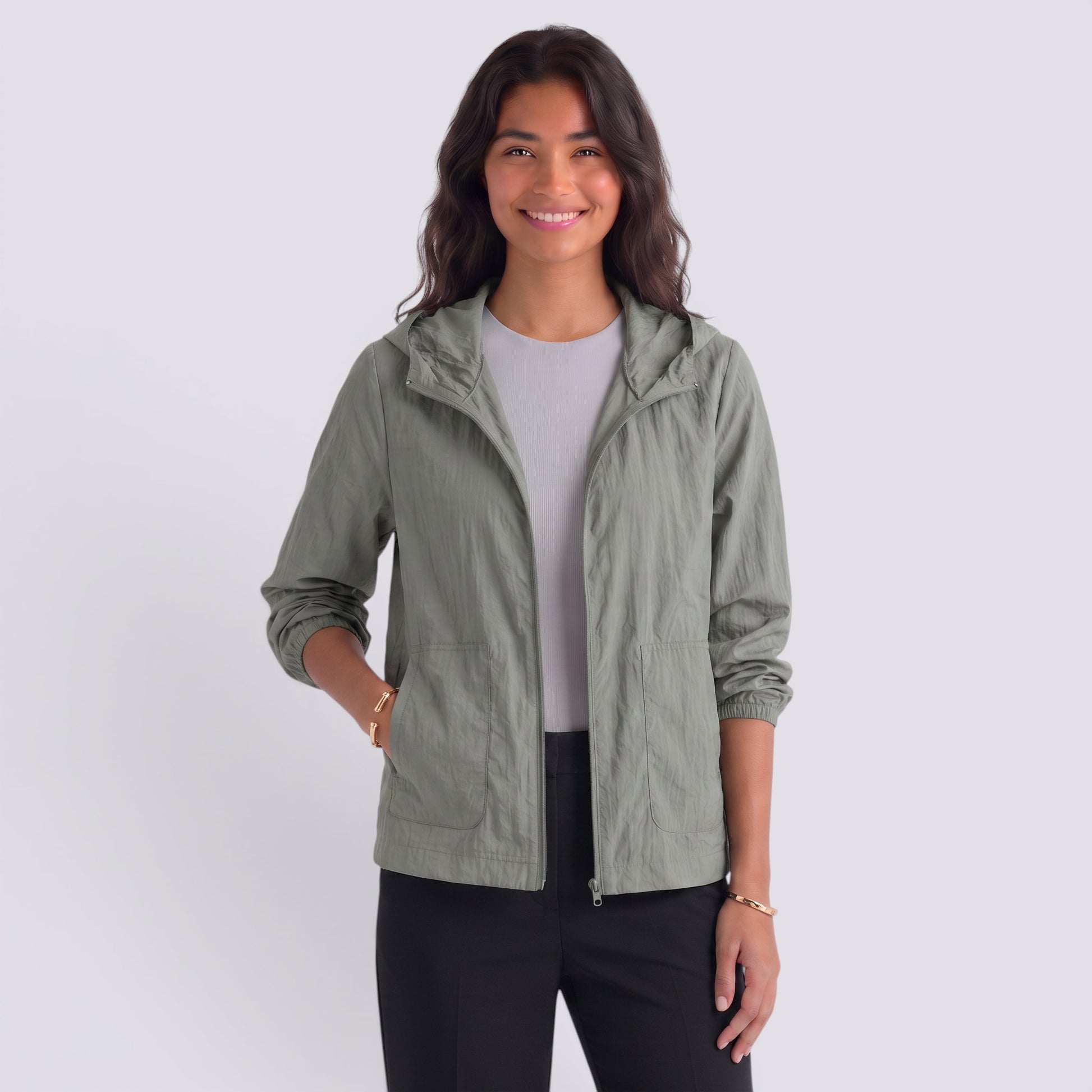 Chaqueta Mujer Ligera con Capucha