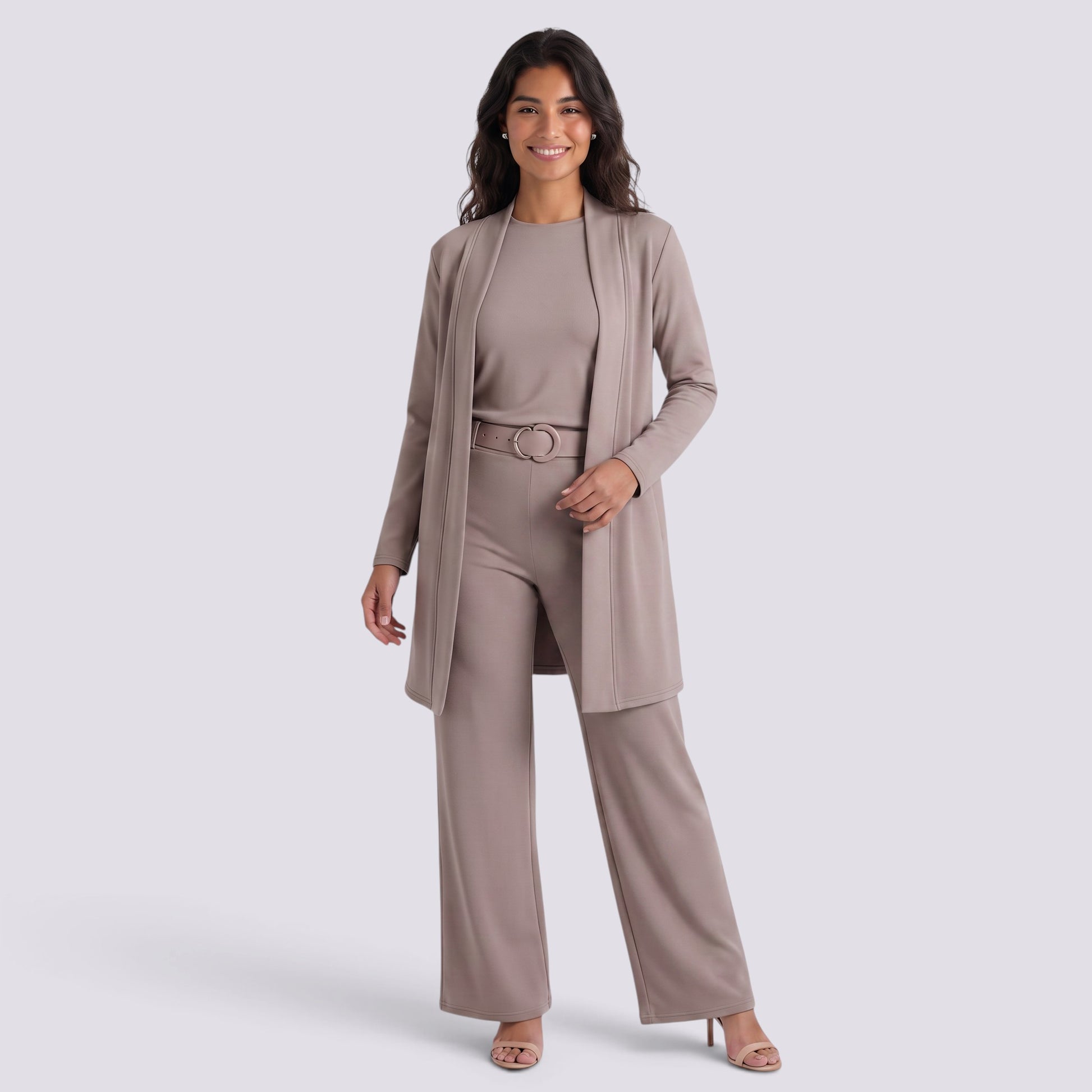 Conjunto Mujer Top Pantalón con Cinturón