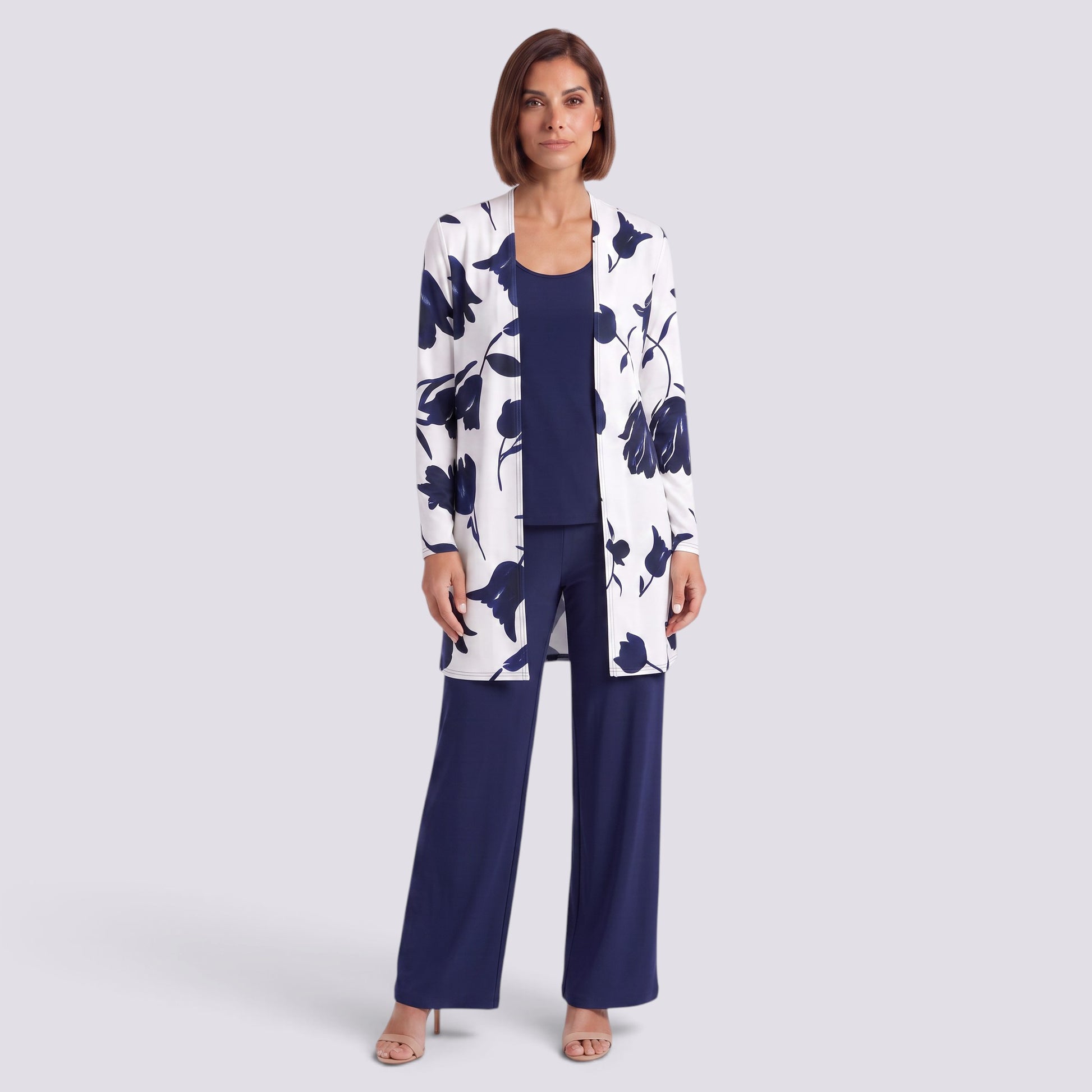 Conjunto Mujer Cárdigan y Pantalón Elegante