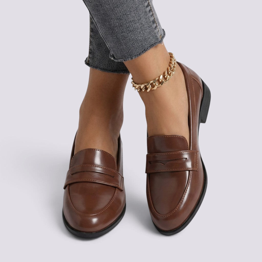 Mocasines Mujer Elegantes Punta Redonda