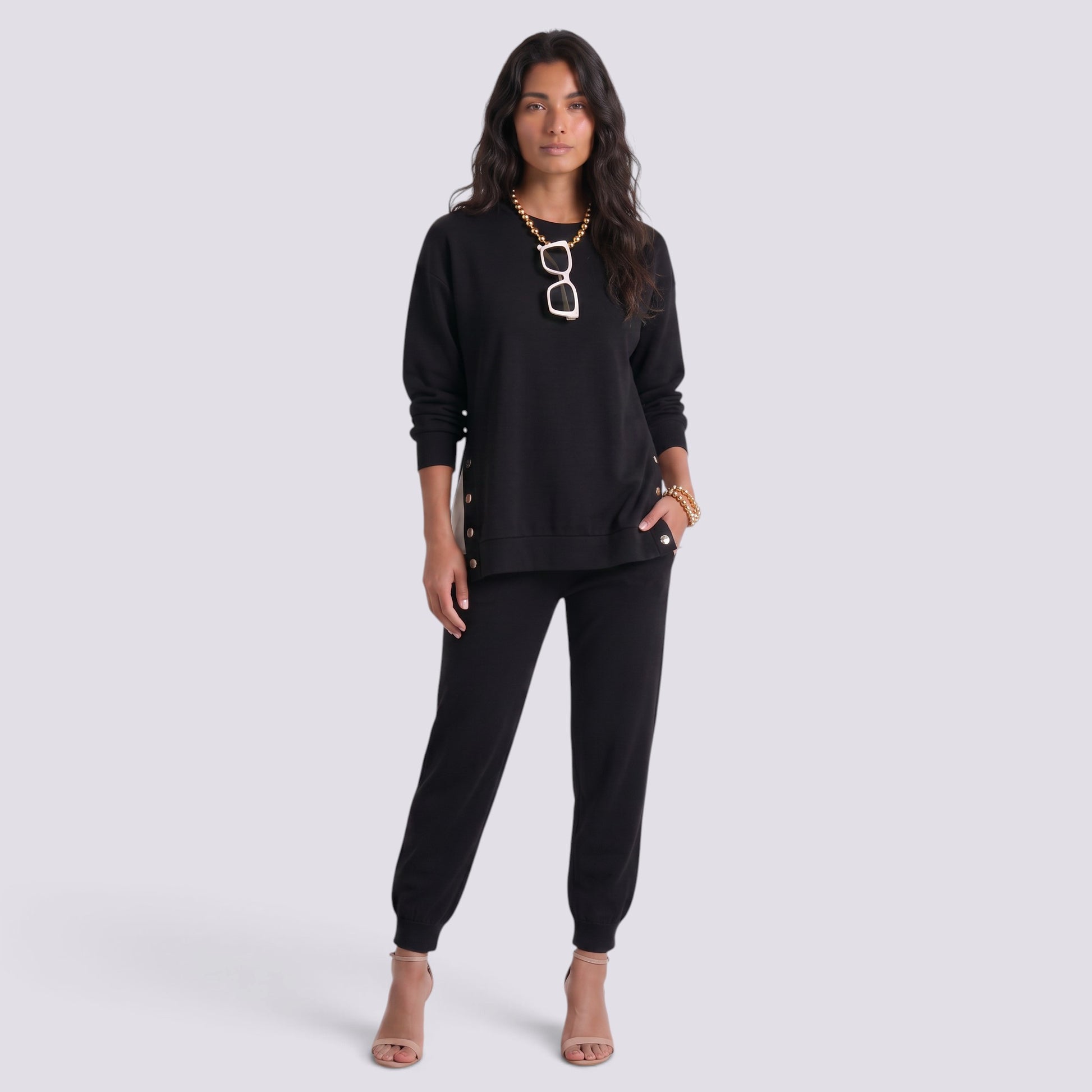Conjunto Dos Piezas Mujer Camisa Pantalón Tobillero