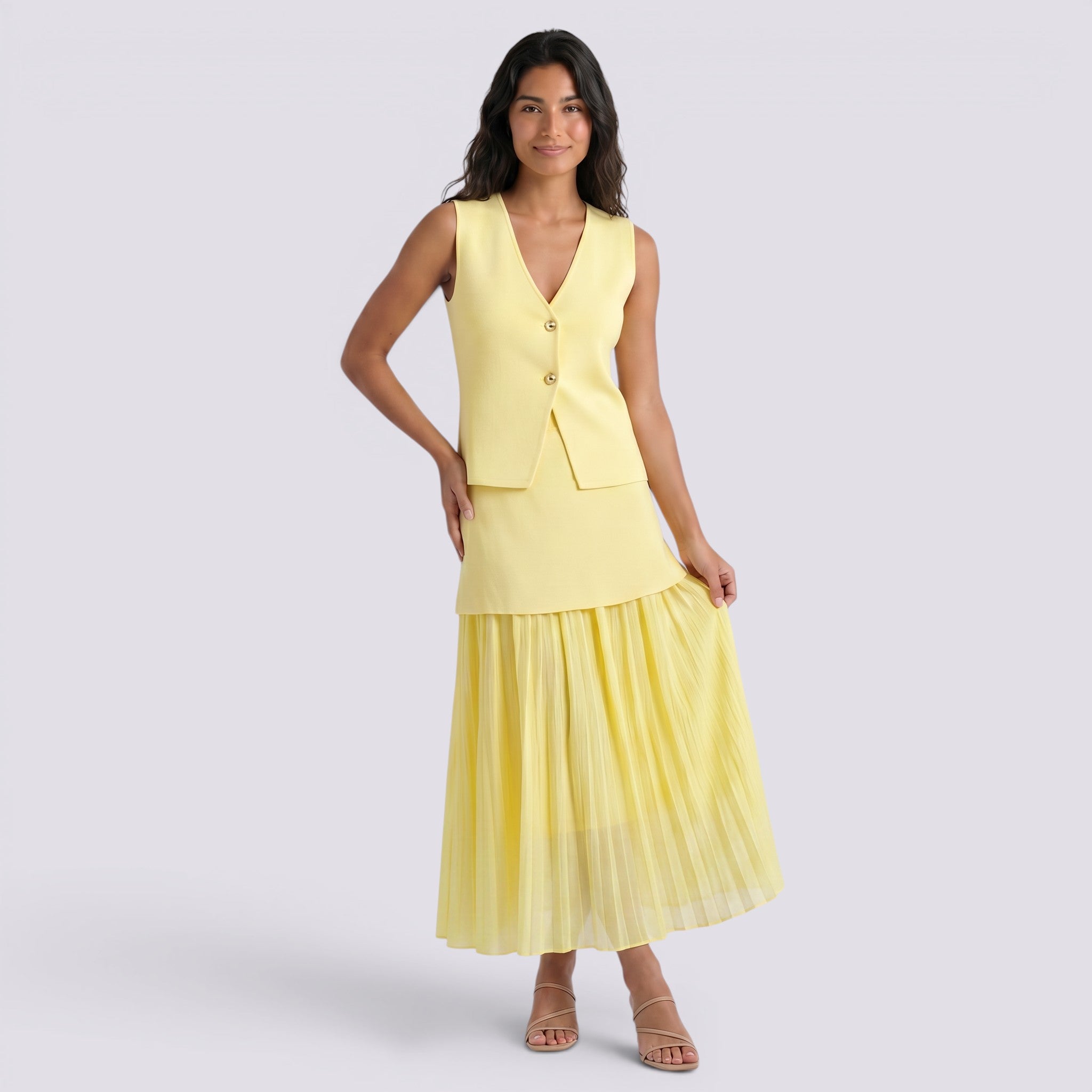 Conjunto Top y Falda Mujer Elegante