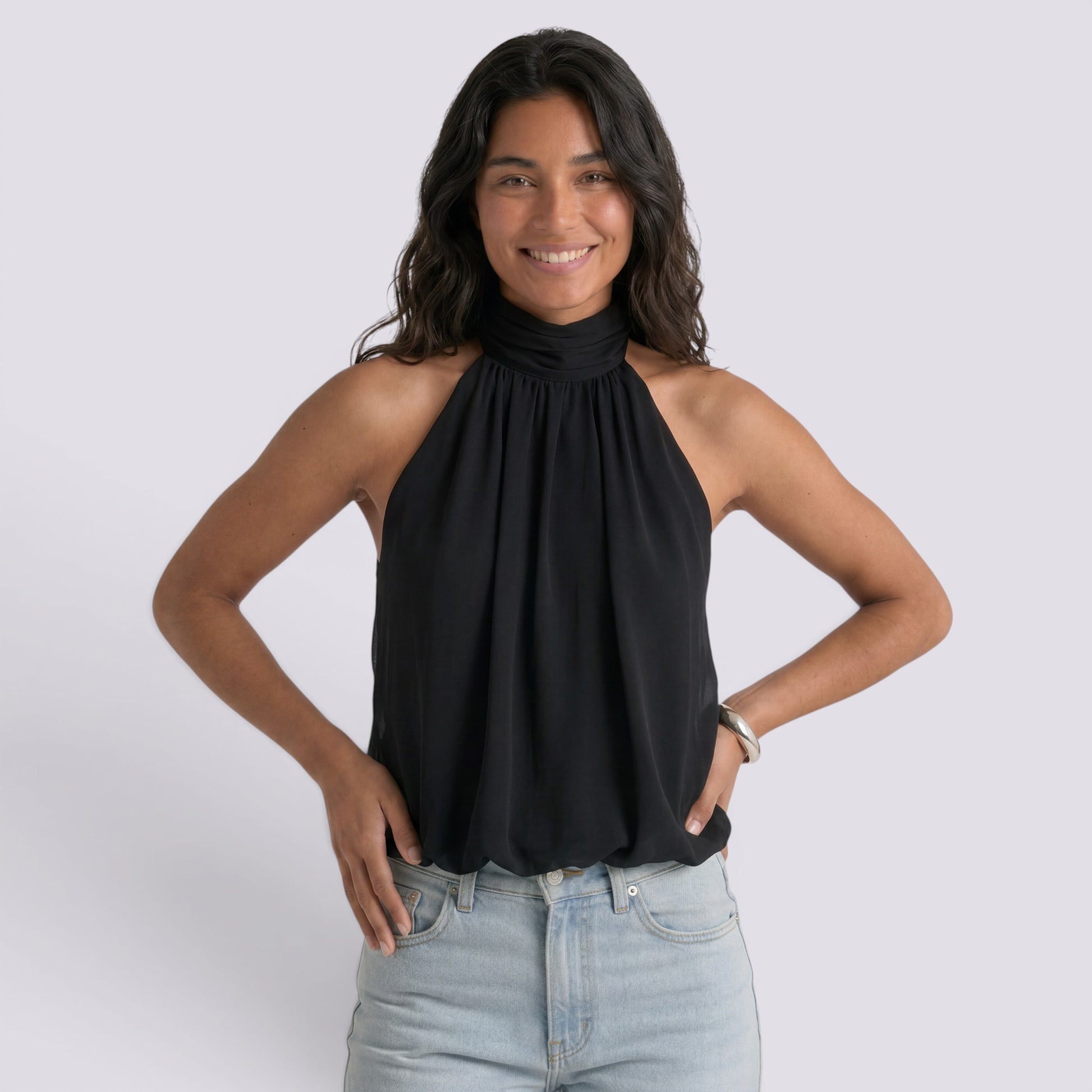 Top Halter Mujer Elegante
