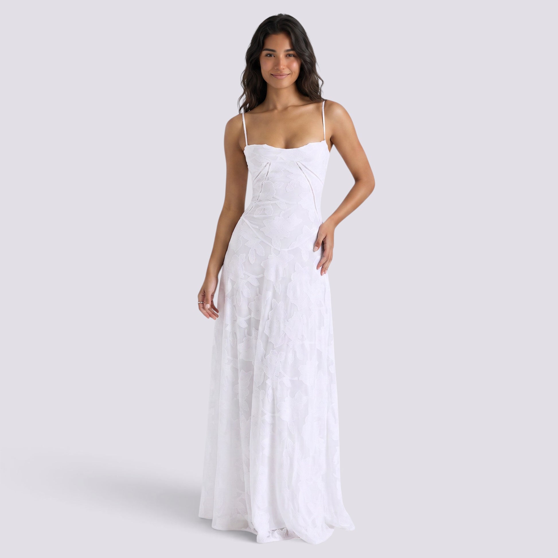 Vestido Fiesta Mujer Palabra de Honor Escote Recto